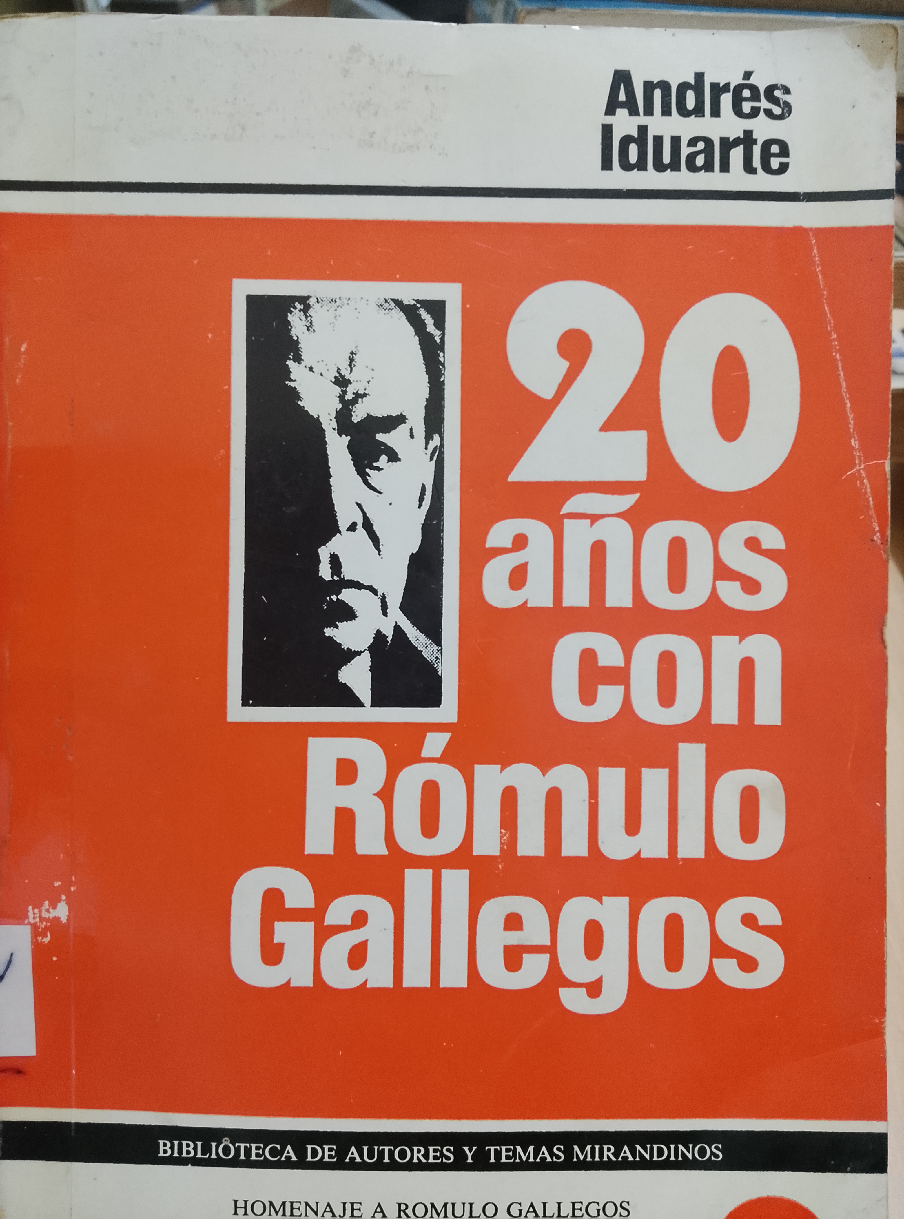 Portada de 20 años con Rómulo Gallegos