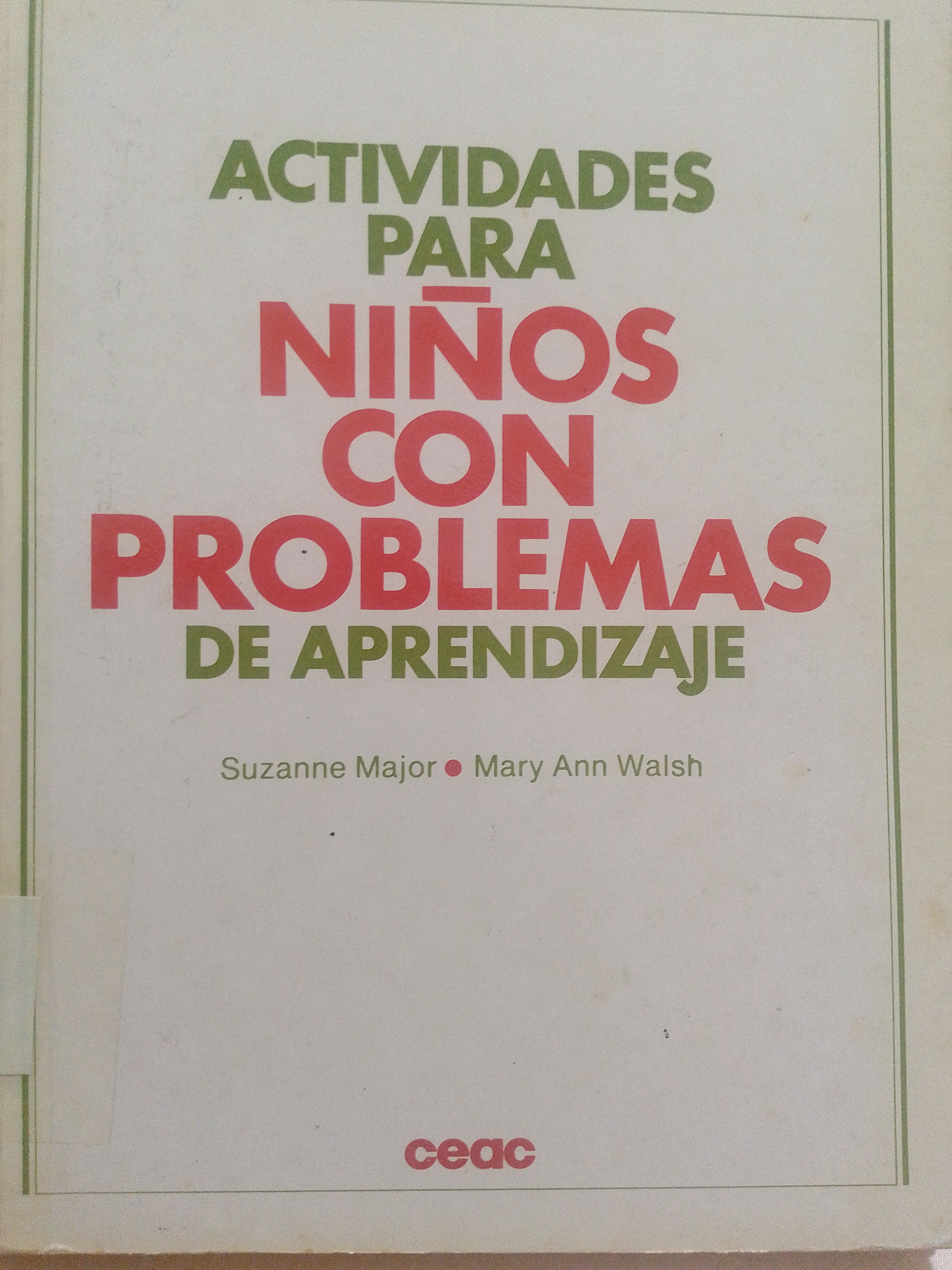 Portada de Actividades para niños con problemas de aprendizaje