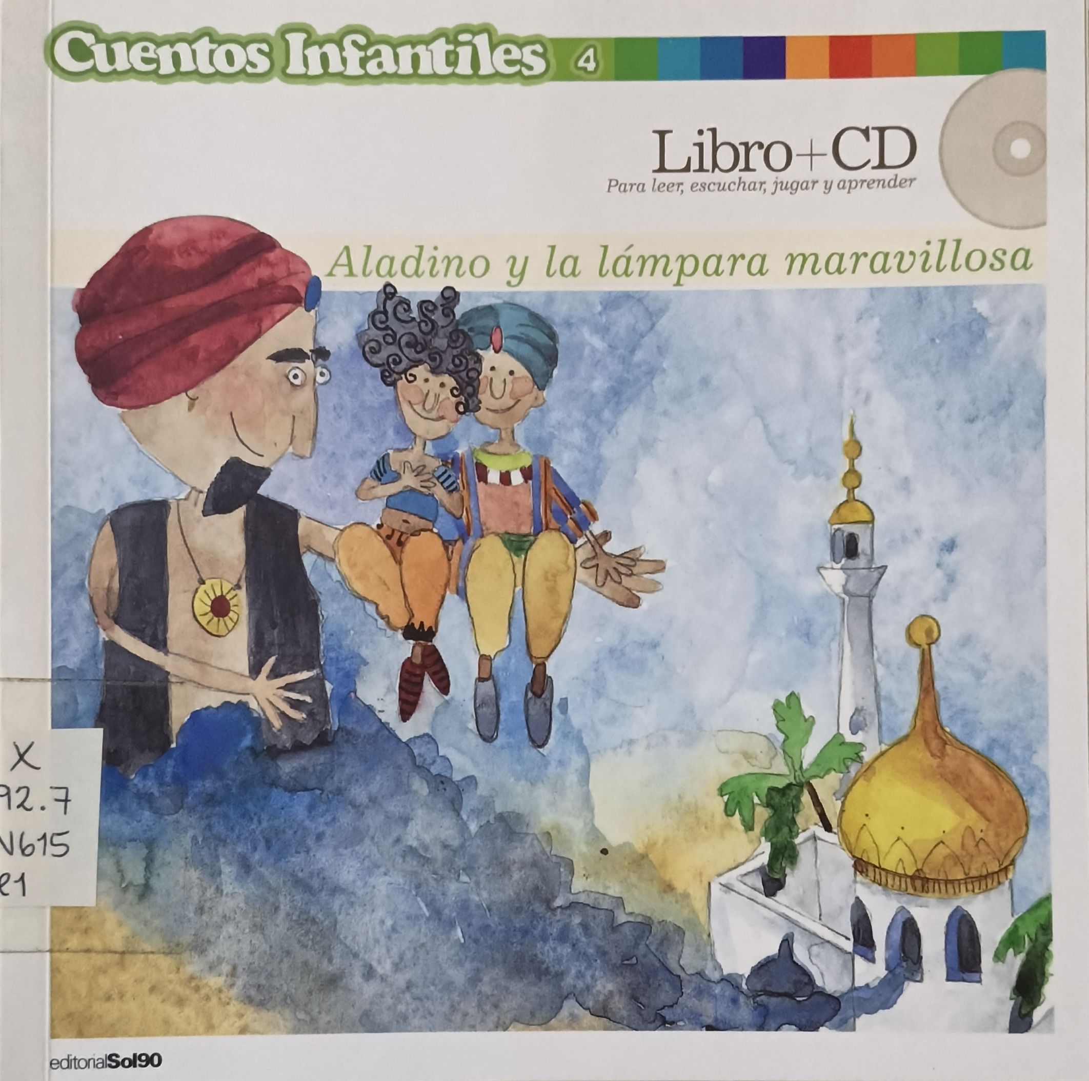 Portada de Aladino y la lámpara maravillosa