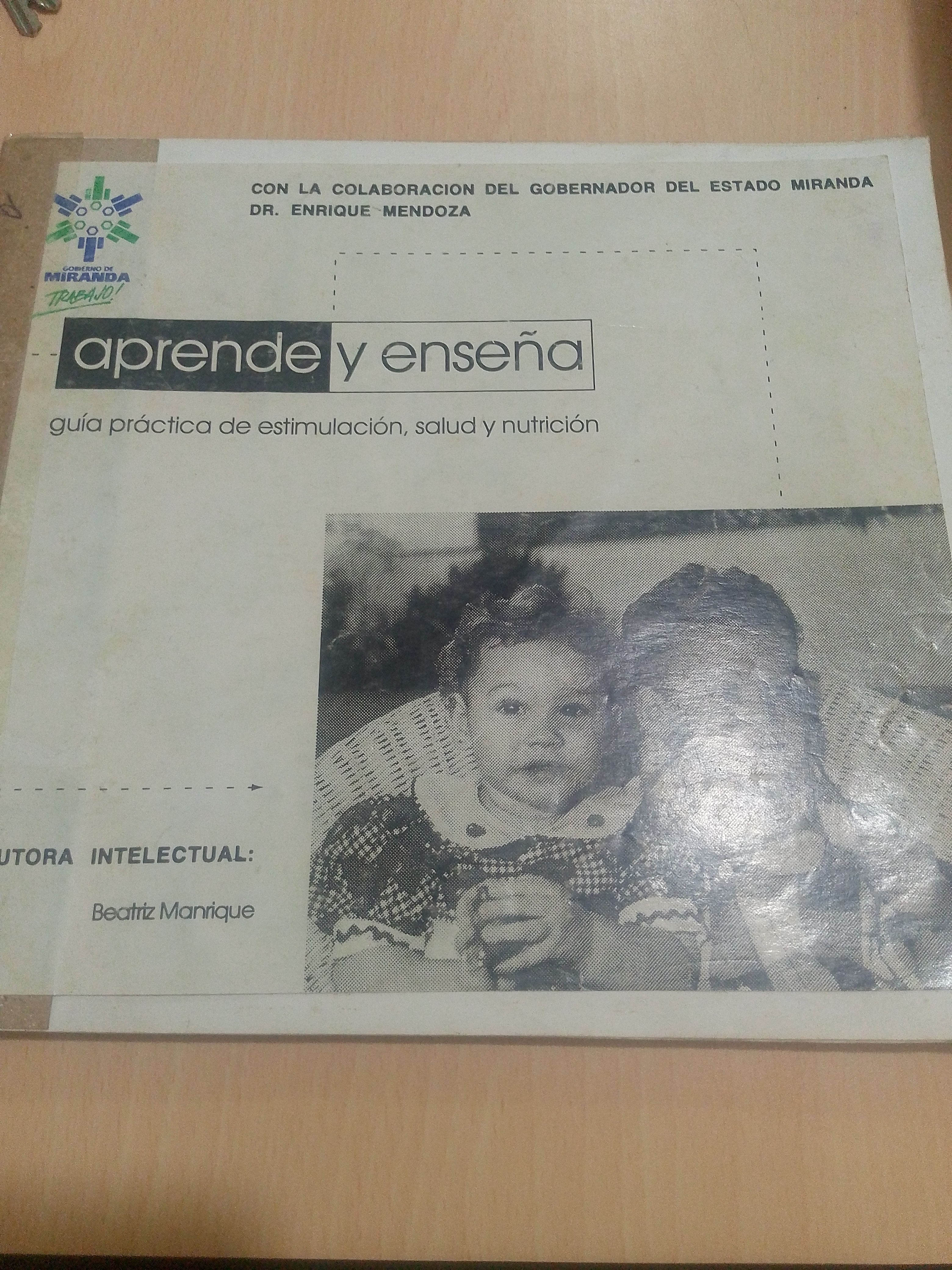 Portada de Aprende y enseña.  Guía práctica de estimulación, salud y nutrición