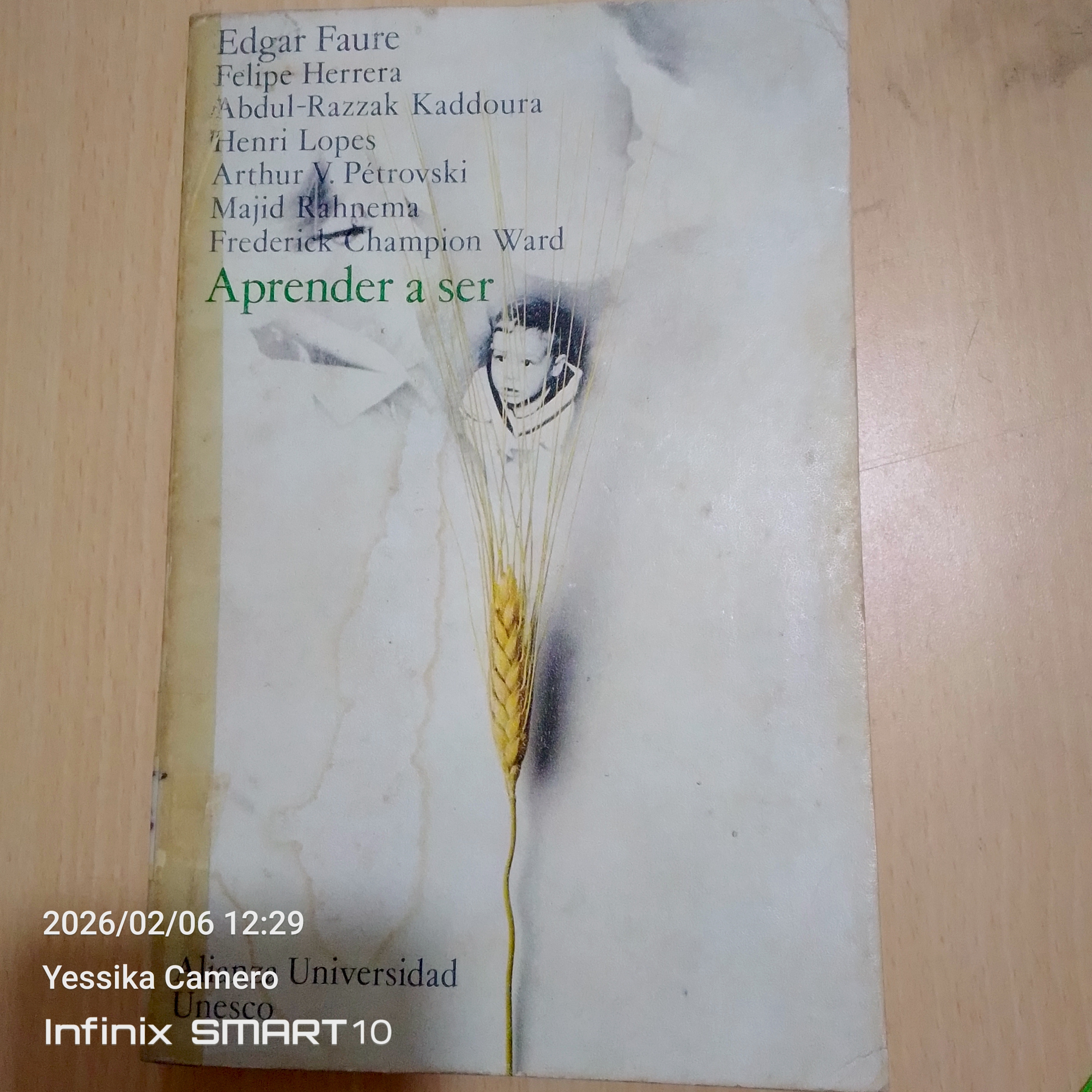 Portada de Aprender a ser.  La Educación del Futuro