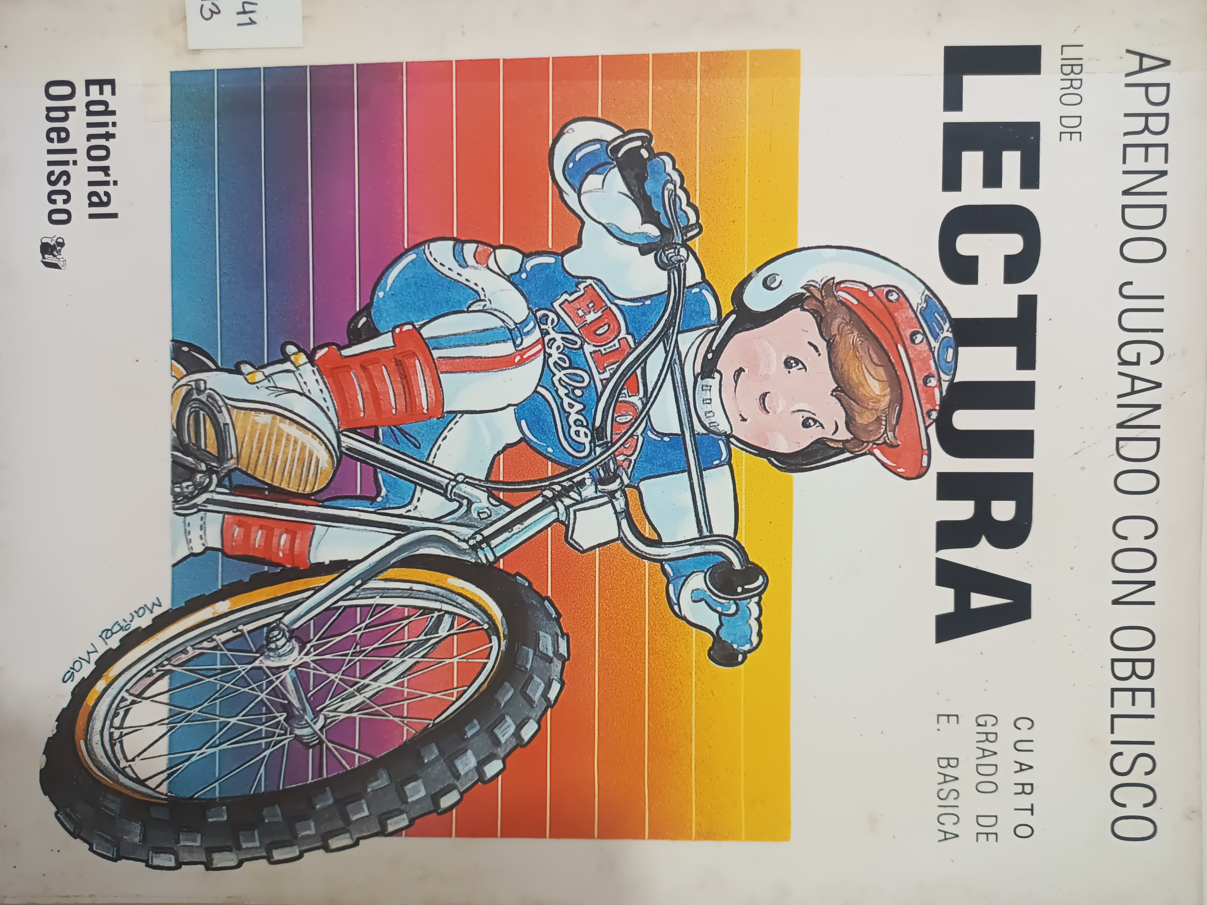Portada de Aprendo Jugando Libro de Lectura 4° grado de Educación Básica 