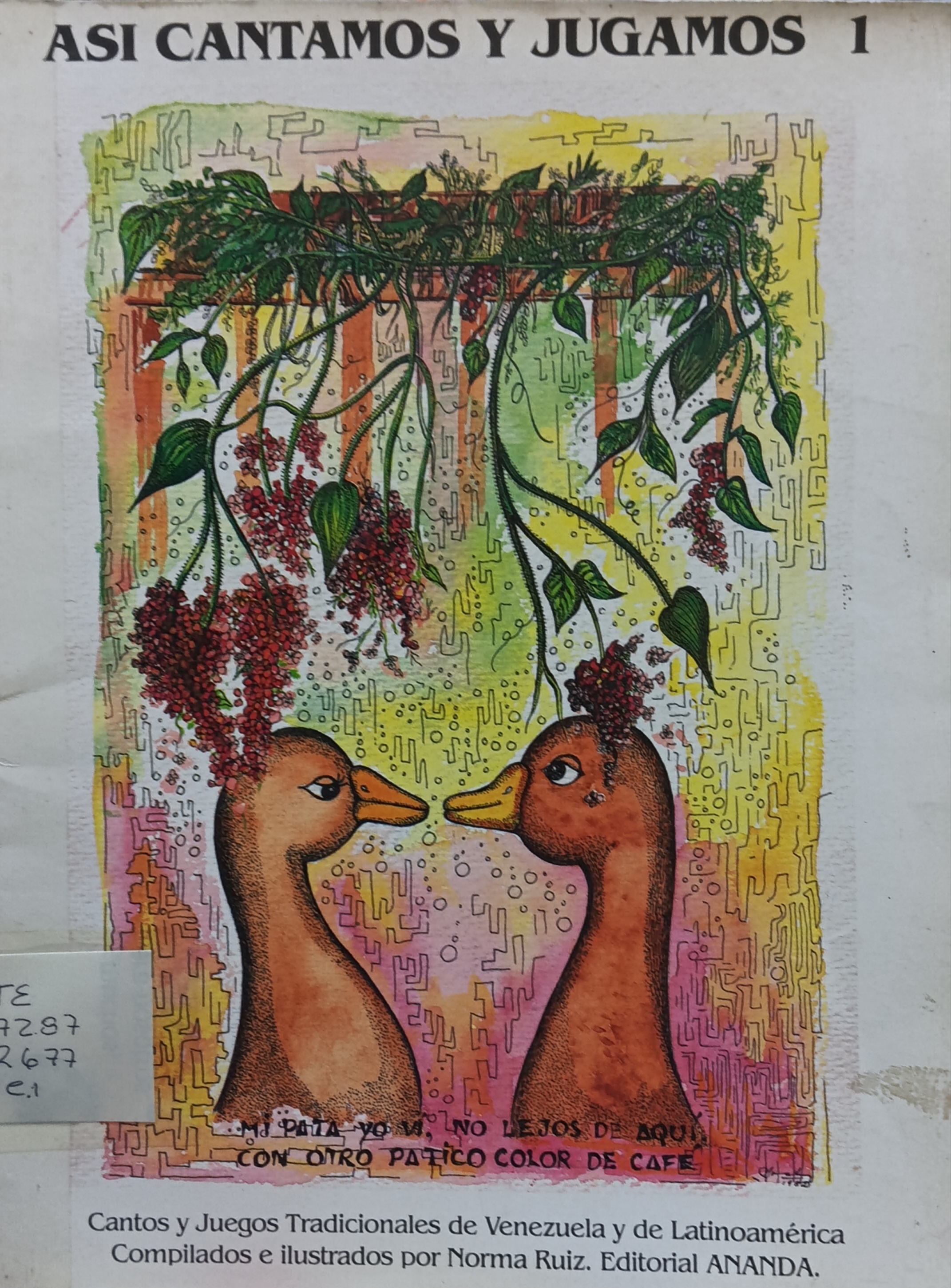 Portada de Así cantamos y jugamos 1