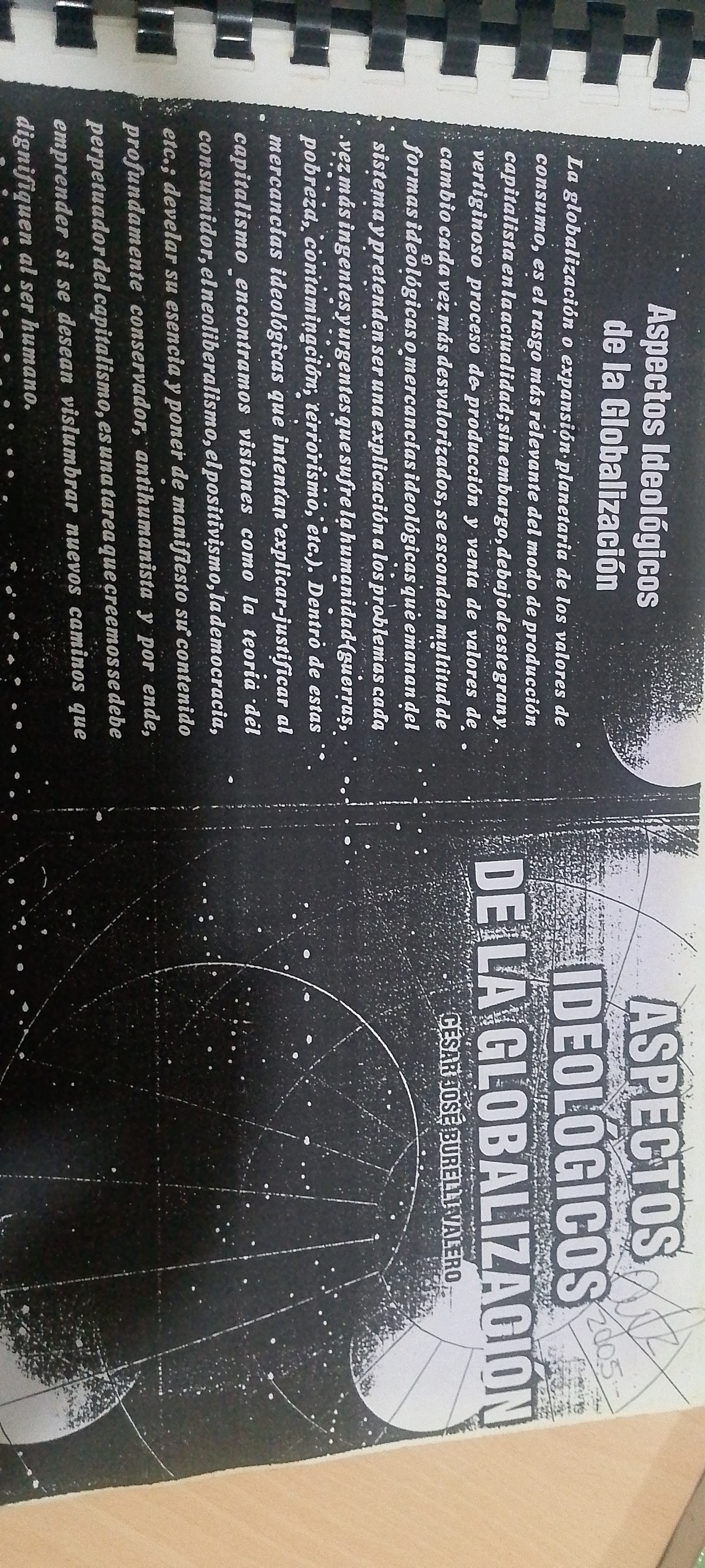 Portada de Aspectos ideológicos de la globalización