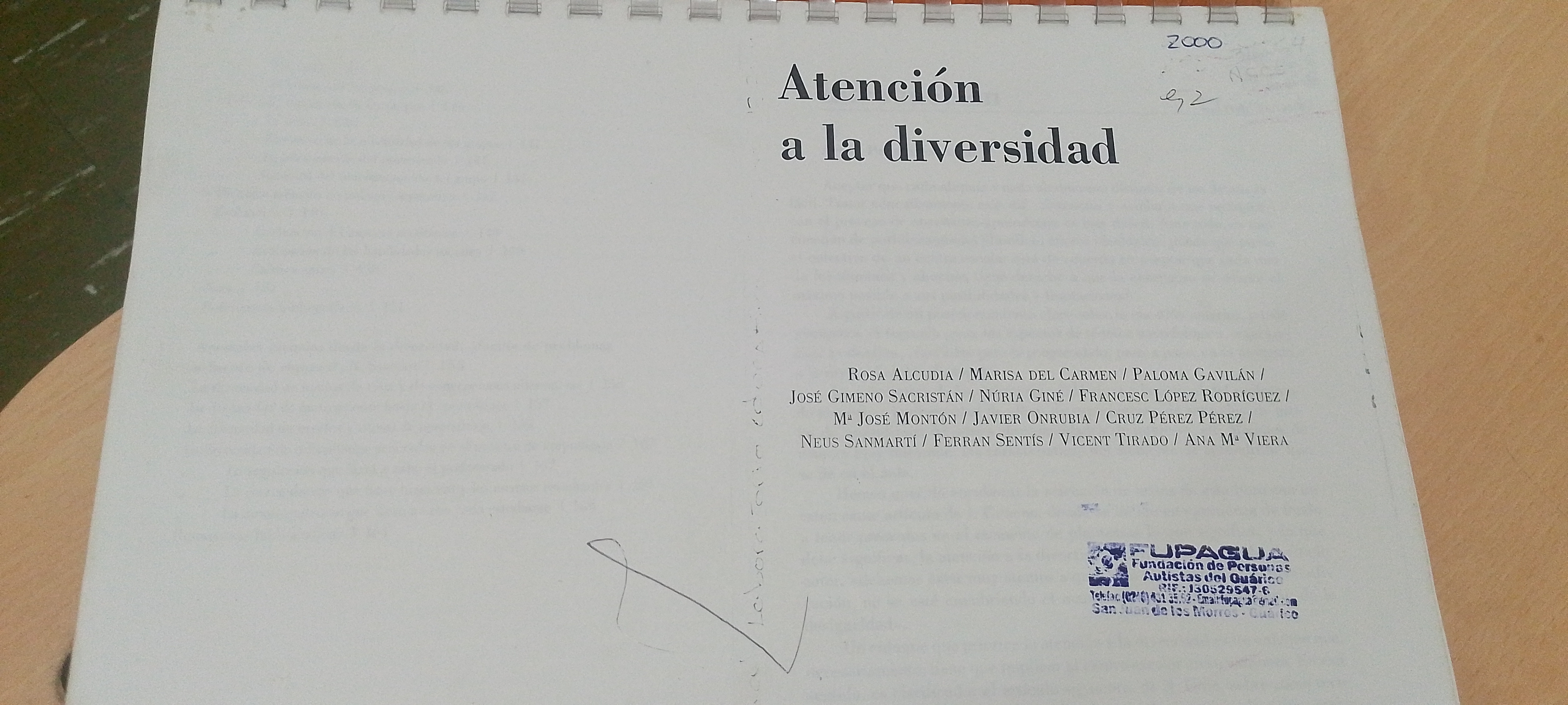 Portada de Atención a la diversidad