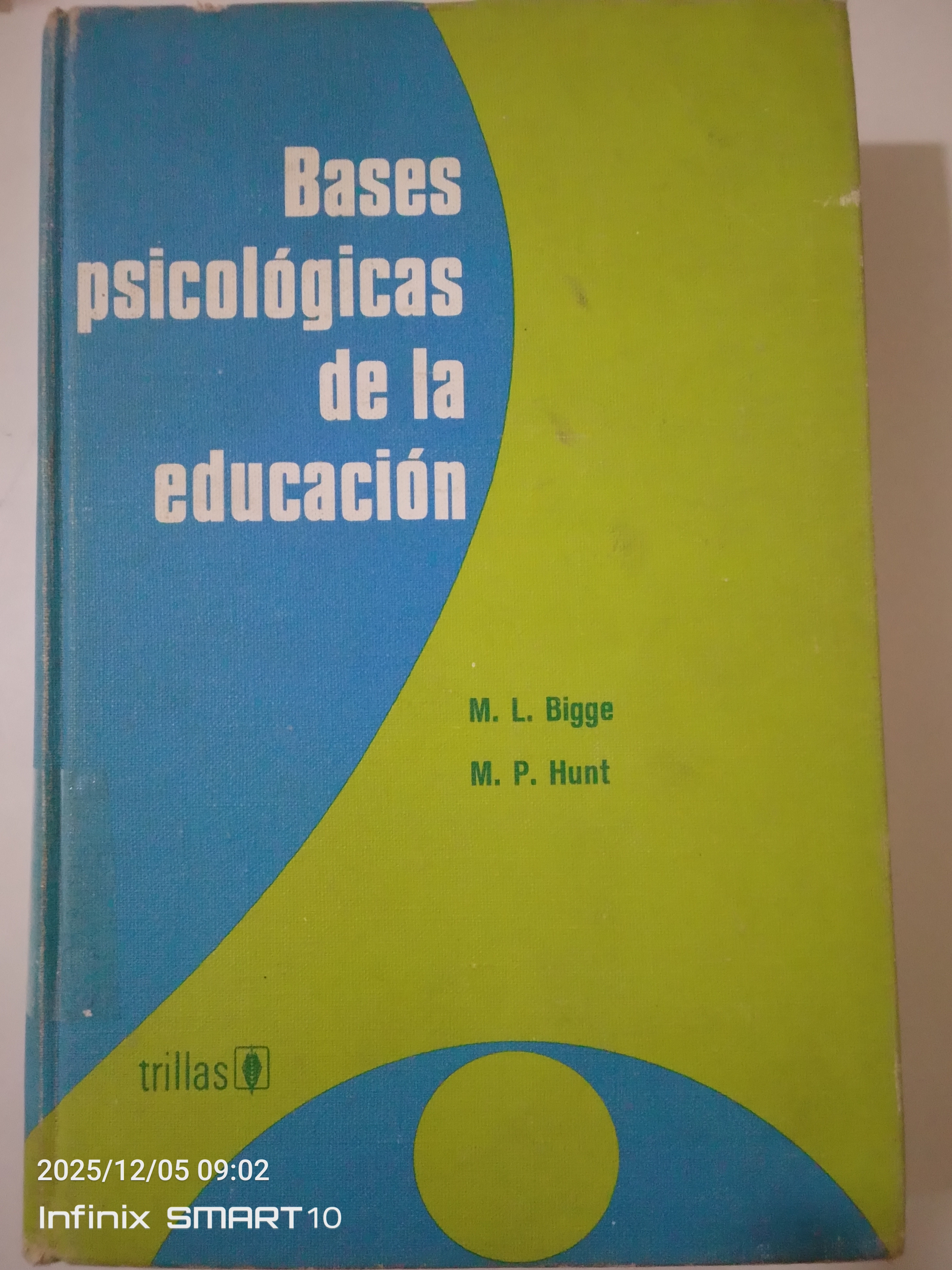 Portada de Bases psicológicas de la educación