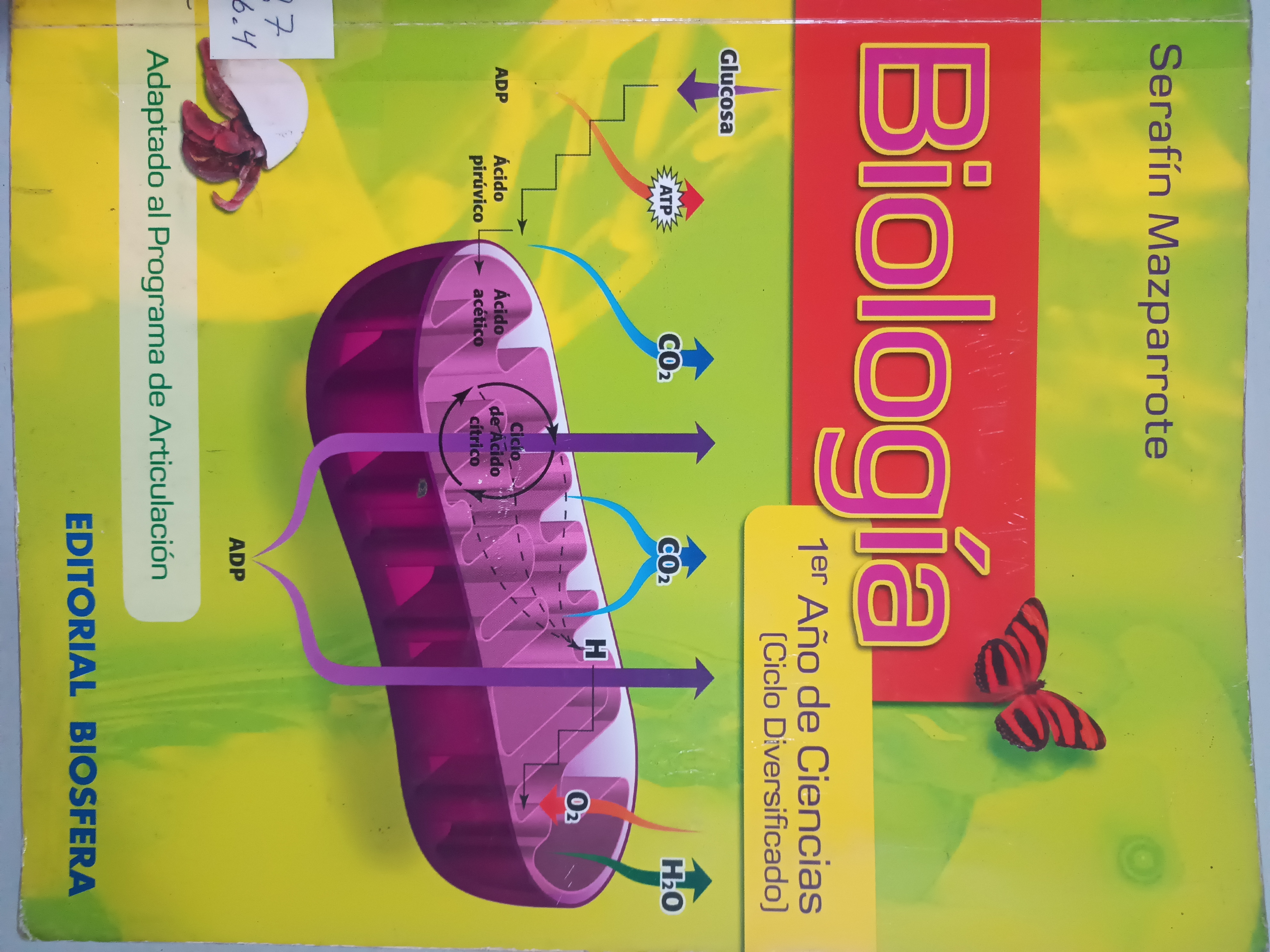 Portada de Biología 4to Año, 1er Año de Ciencias (Ciclo Diversificado)