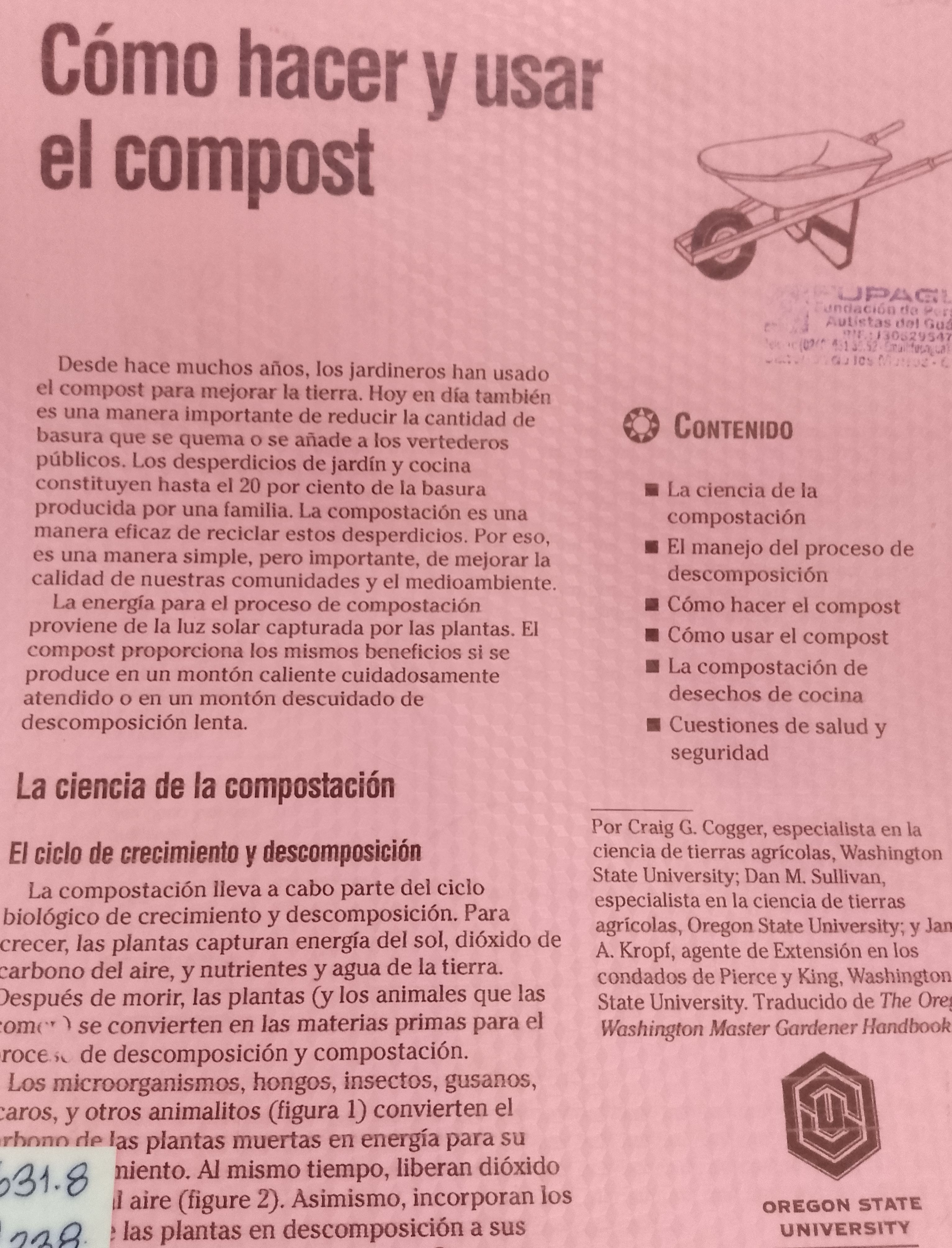 Portada de Cómo hacer y usar el compost