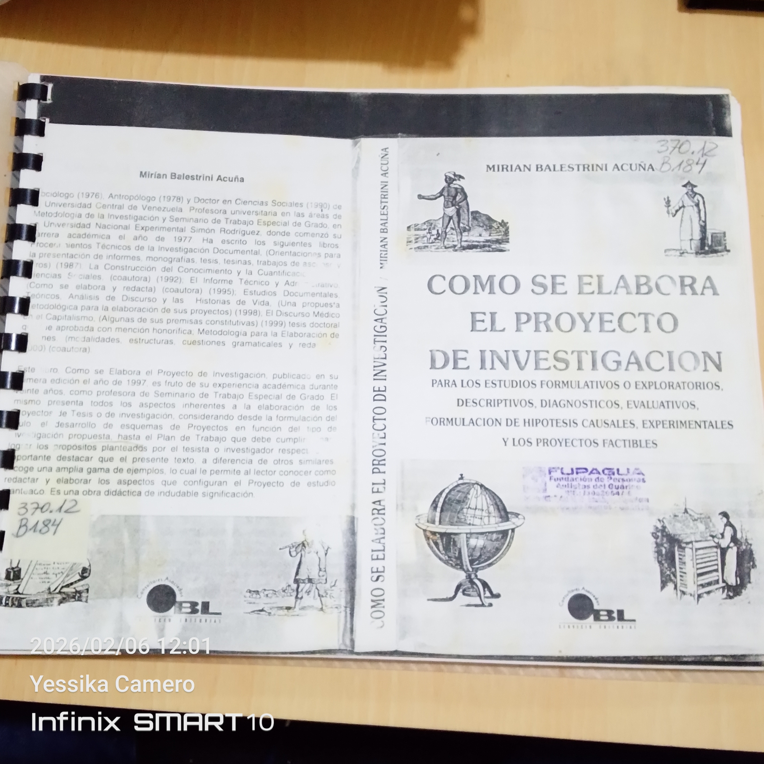 Portada de Cómo se Elabora el Proyecto de Investigación.  Para los estudios formulativos o exploratorios, descriptivos, diagnosticos, evaluativos, formulación de hipotesis causales, experimentale sy los proyectos factibles