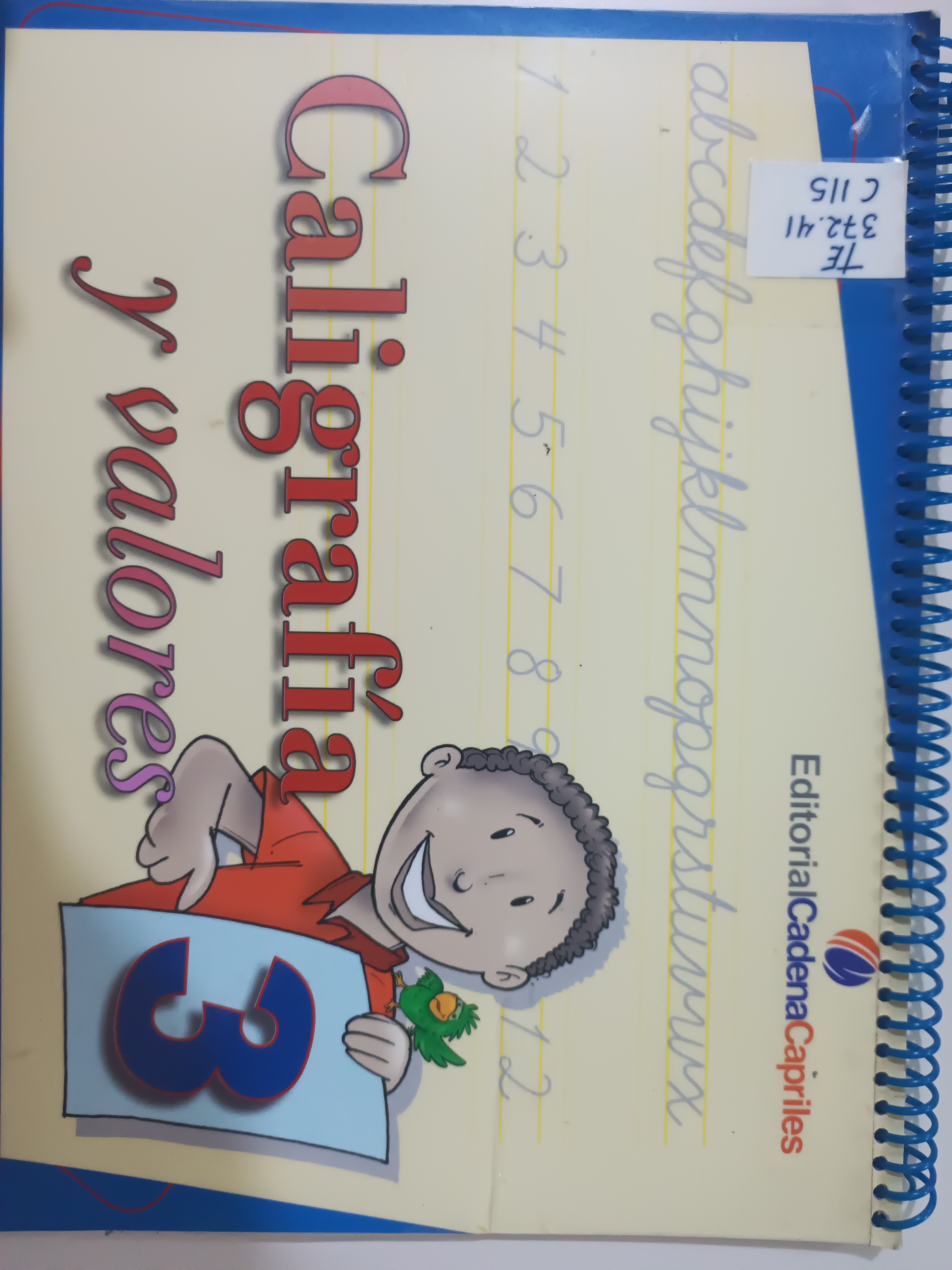 Portada de Caligrafía y valores 3