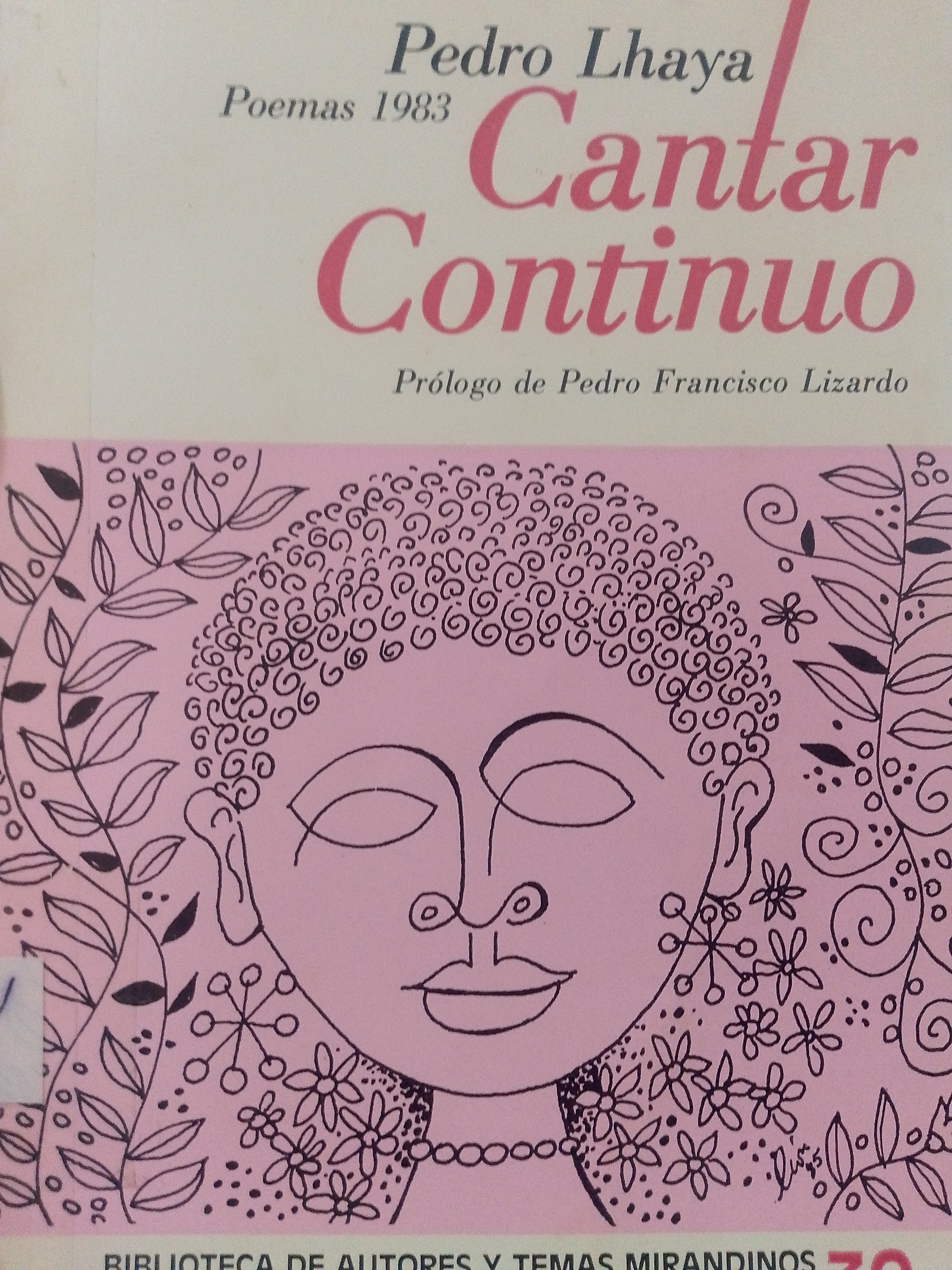 Portada de Cantar continuo poesia 1983