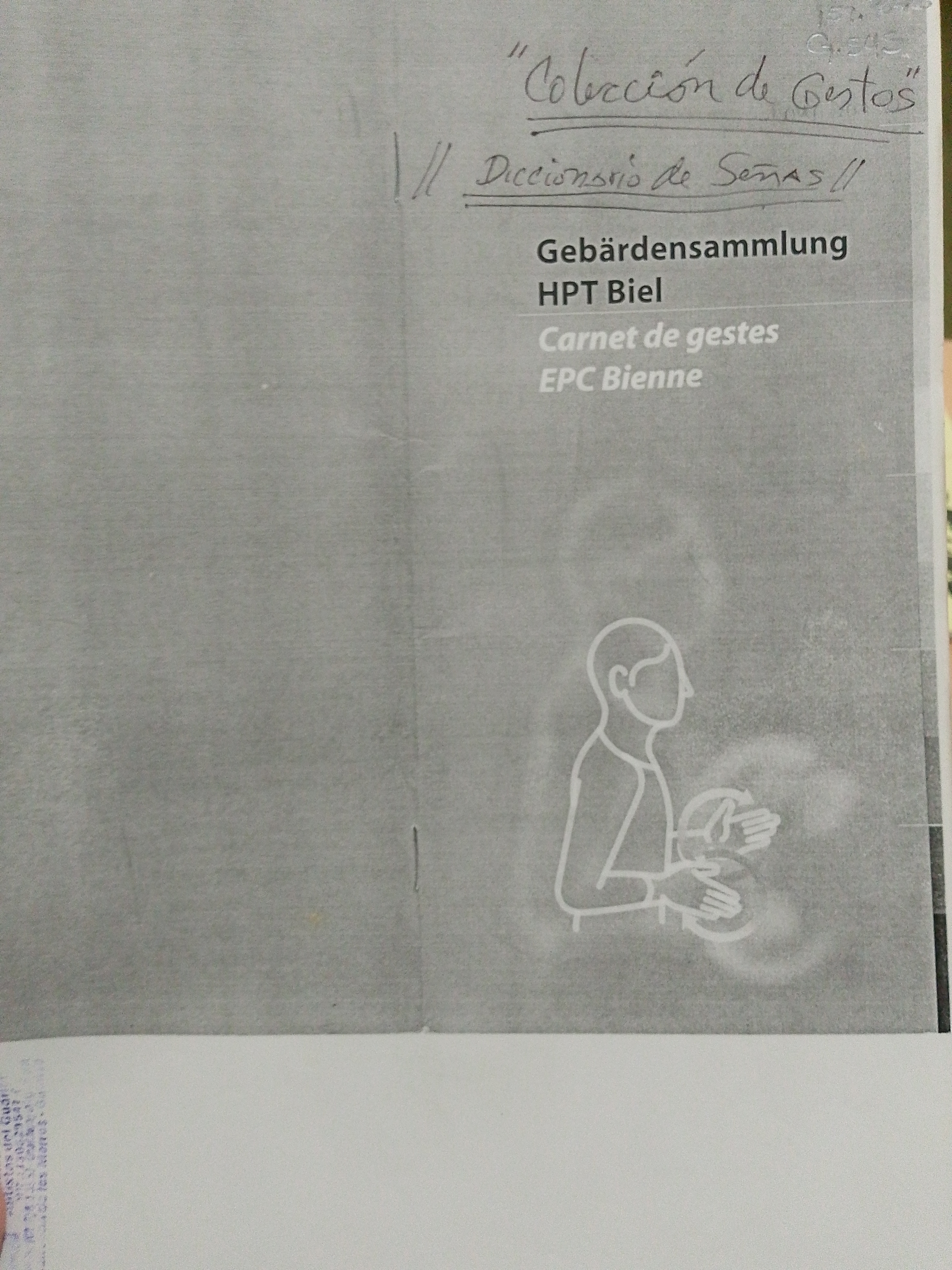 Portada de Carnet de gestes EPC Bienne