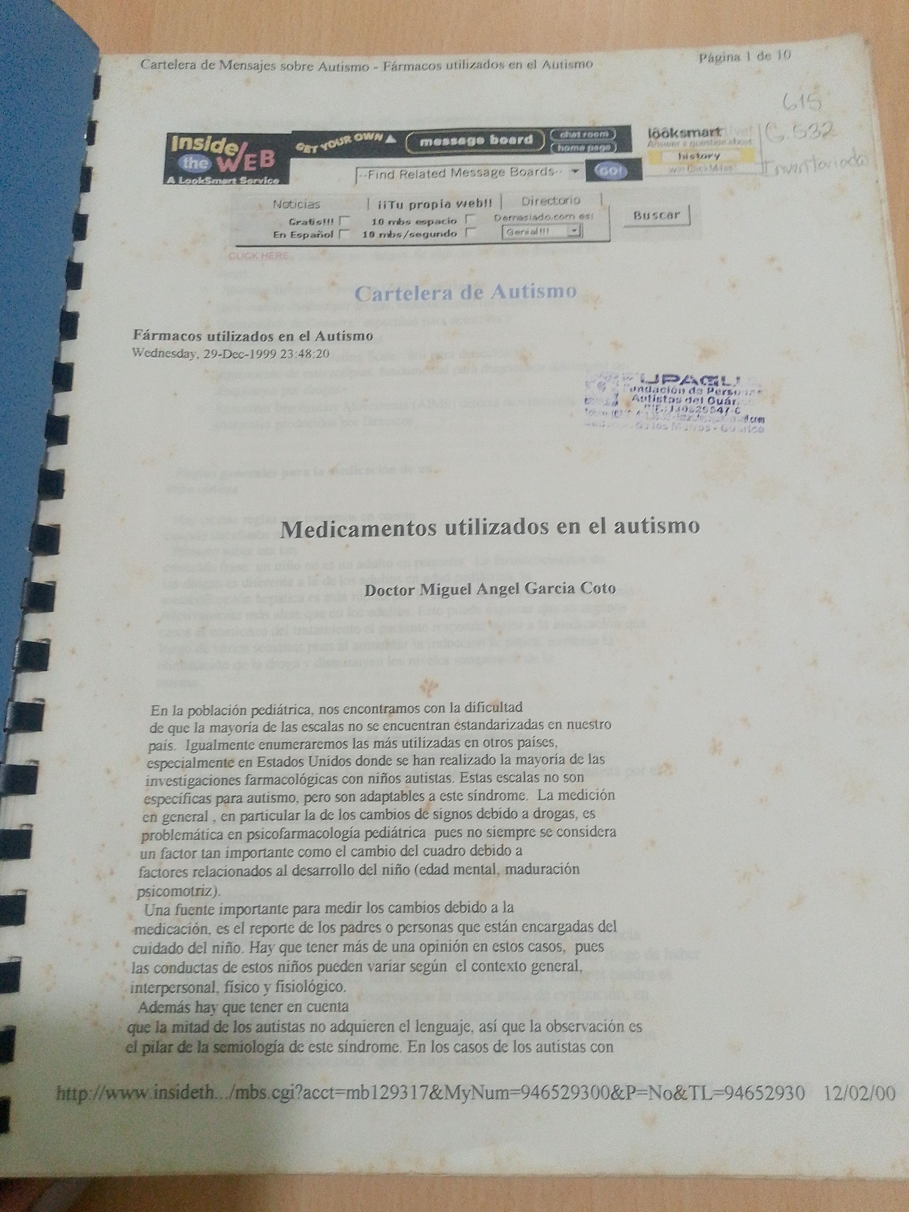 Portada de Cartelera de Autismo