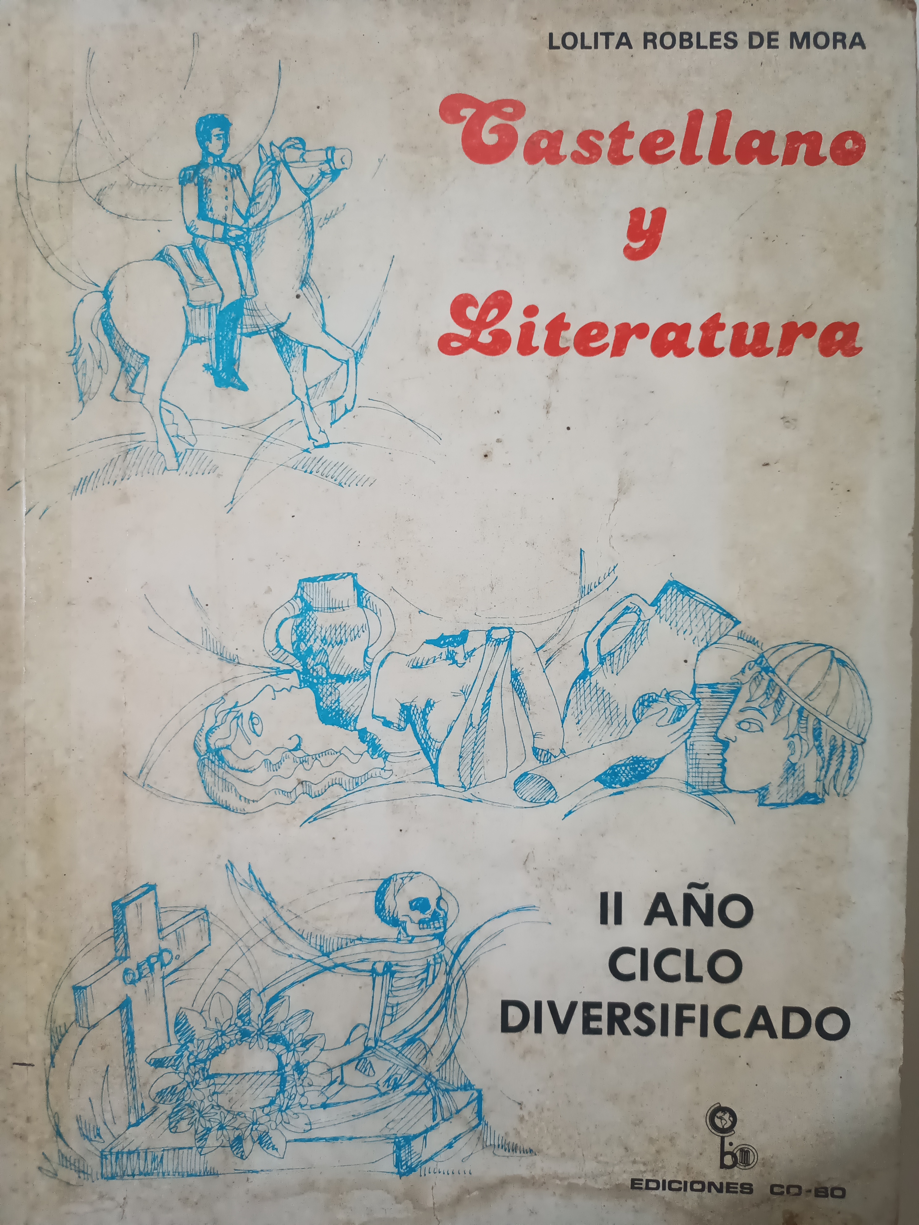 Portada de Castellano y Literatura II Año Ciclo Diversificado 
