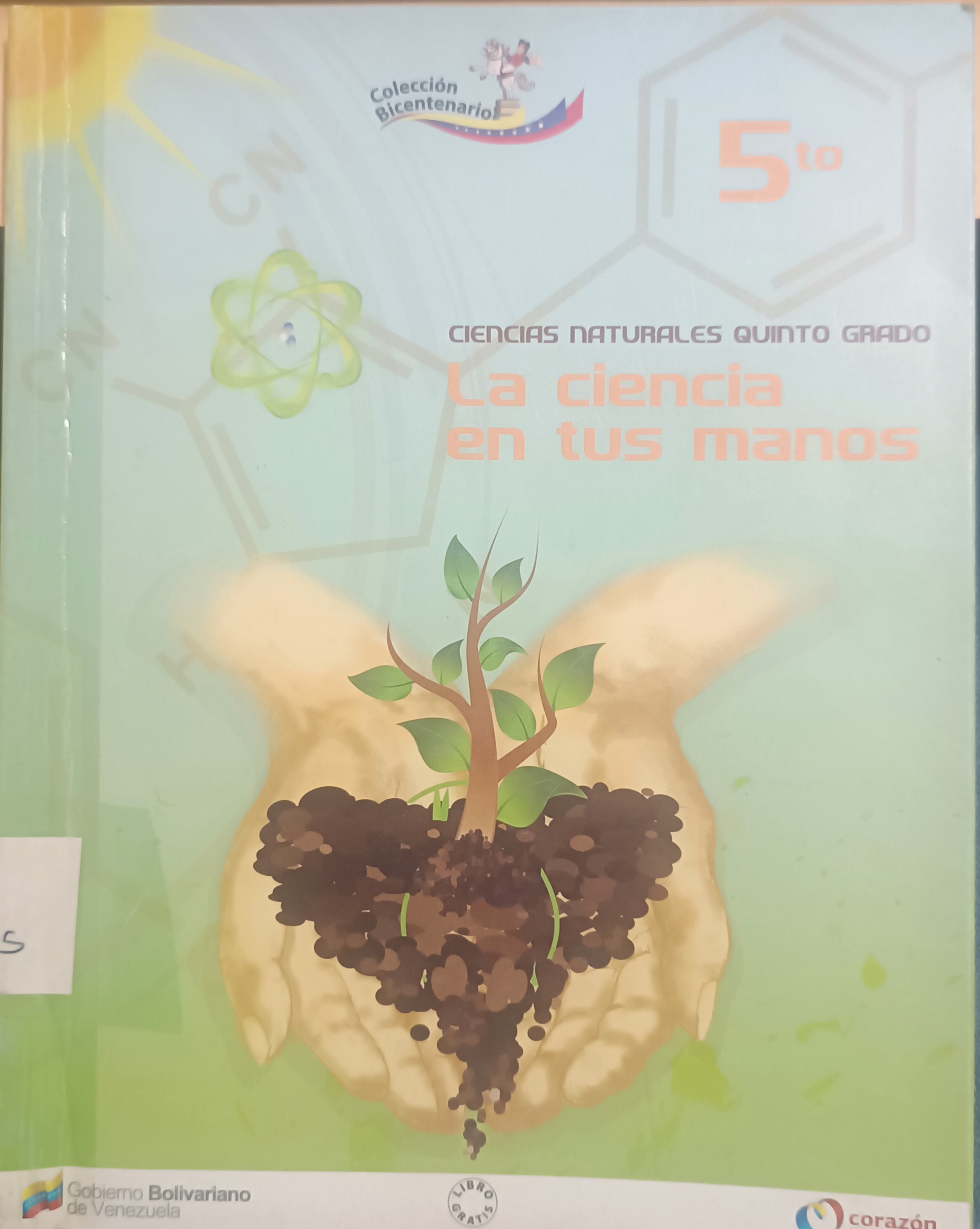 Portada de Ciencias Naturales 5º Grado