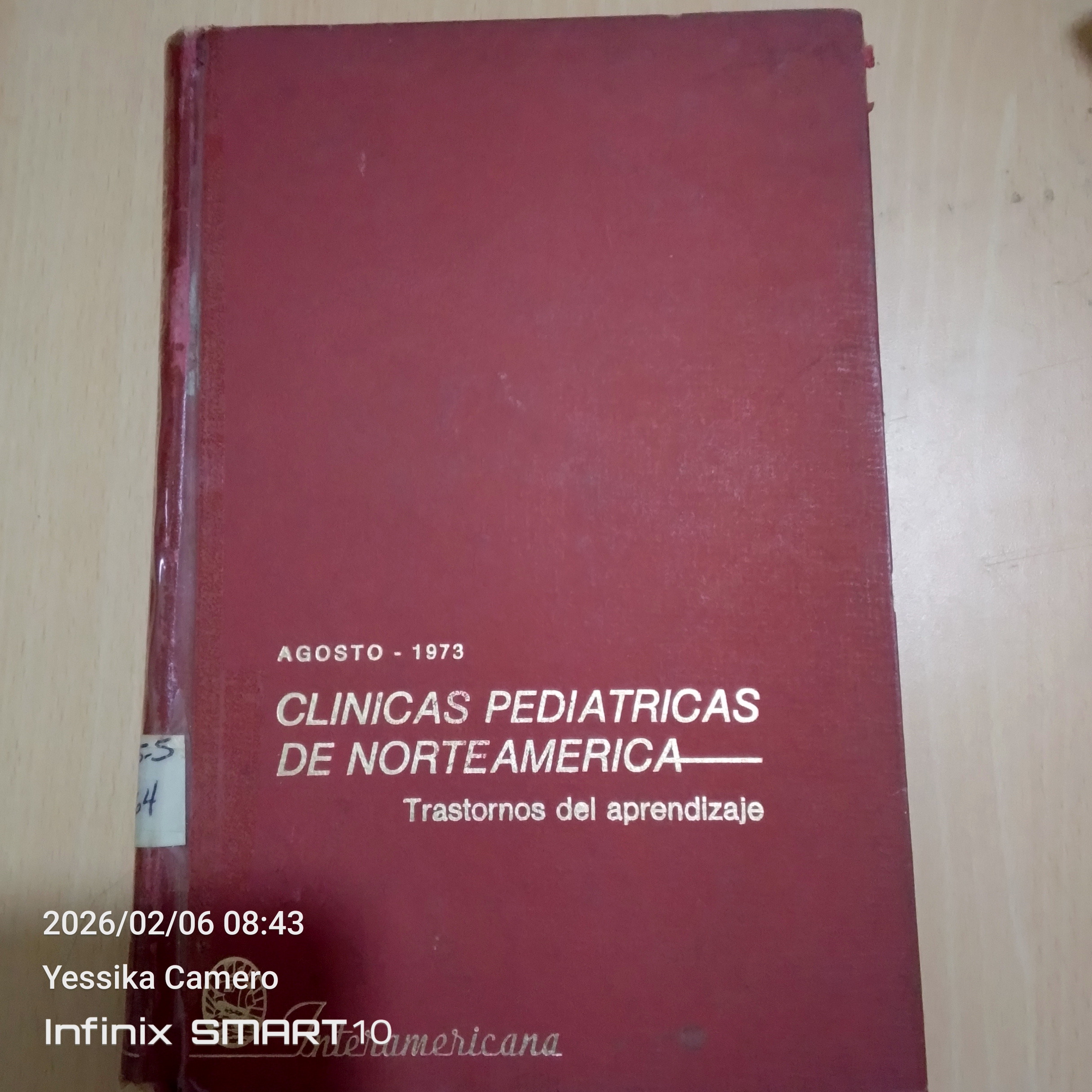 Portada de Clinicas Pediátricas de Norte América.  Trastornos del aprendizaje
