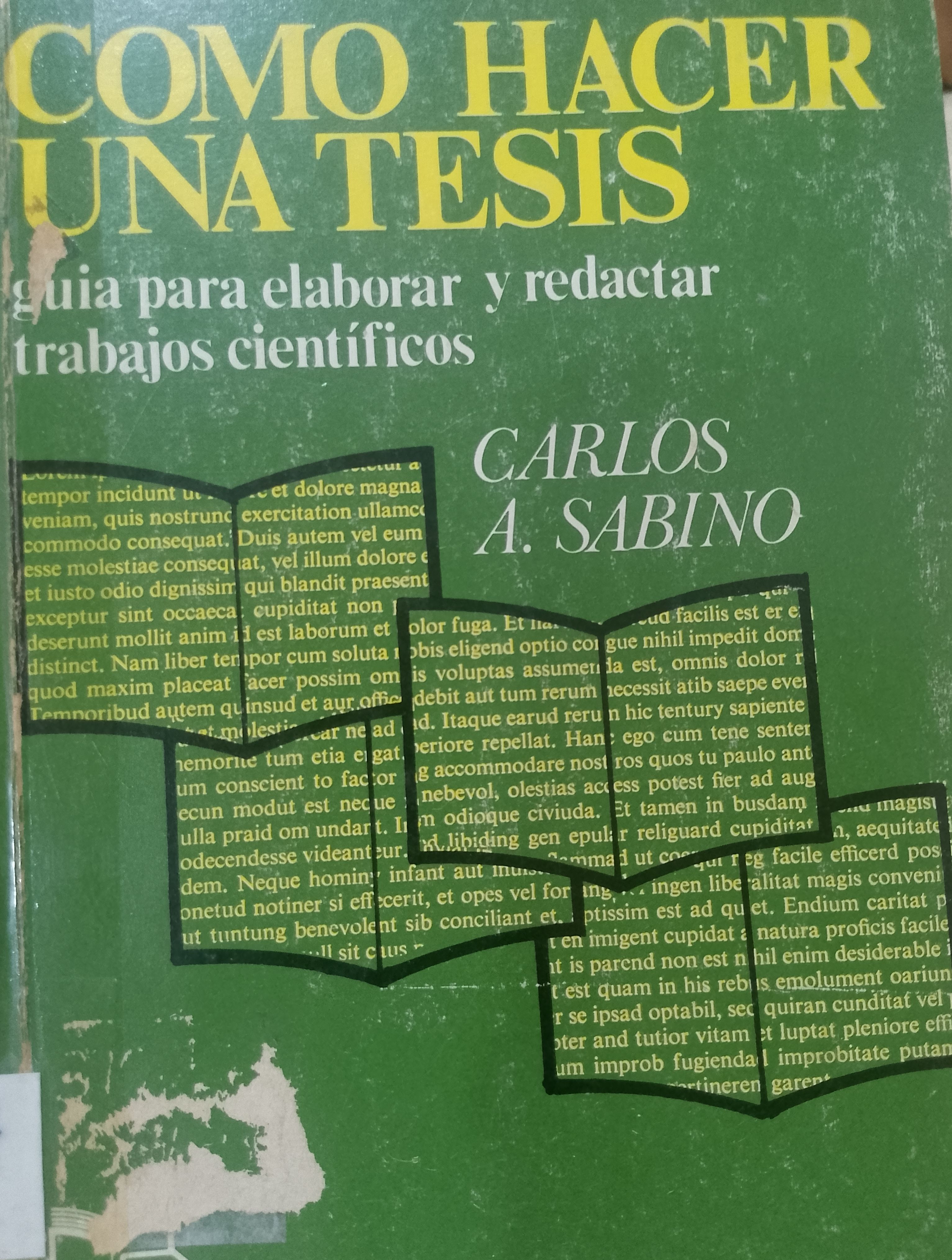 Portada de Como hacer una tesis. Guía para la elaboración y redacción de trabajos científicos