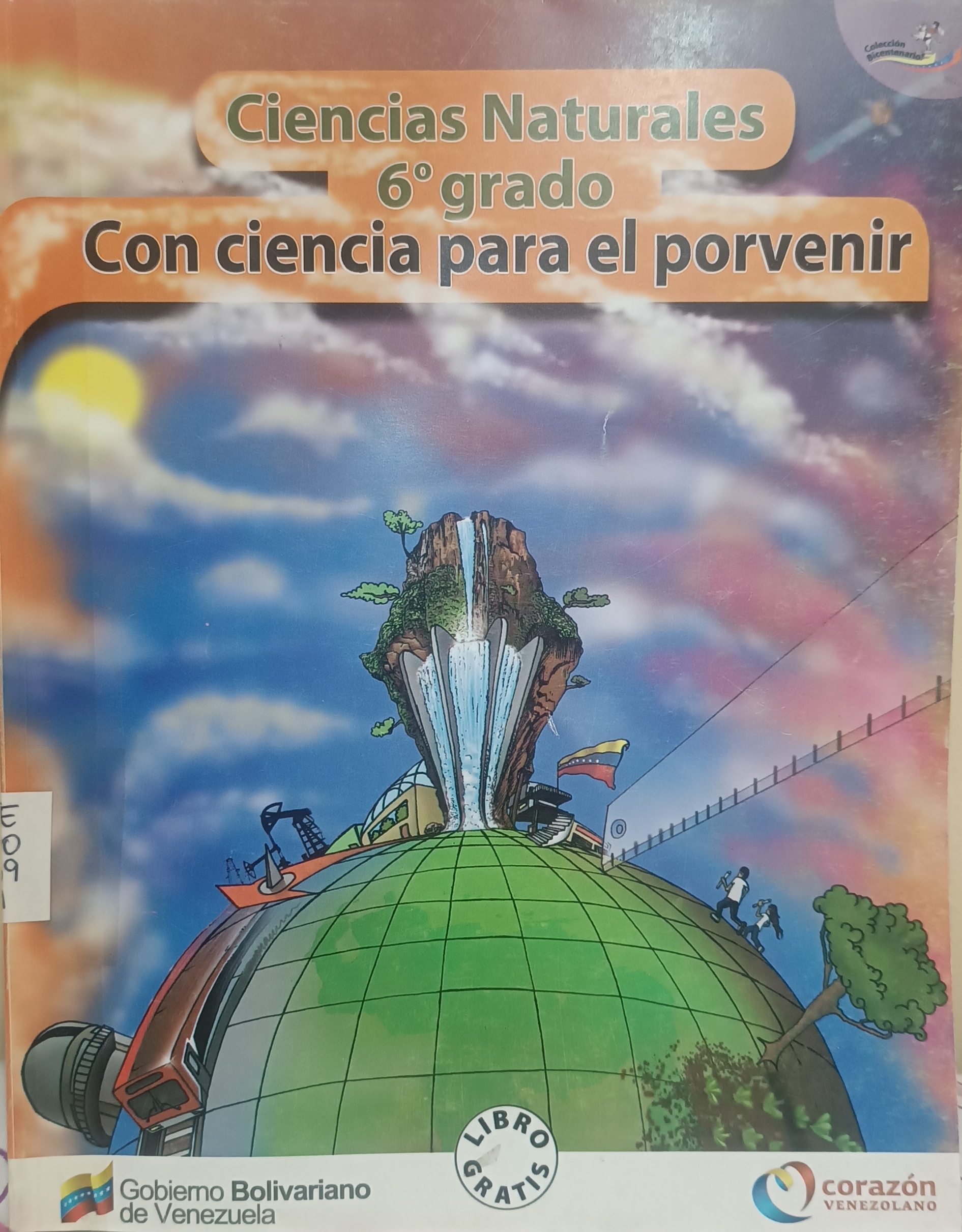 Portada de Con ciencia para el porvenir. Ciencia Naturales 5to grado