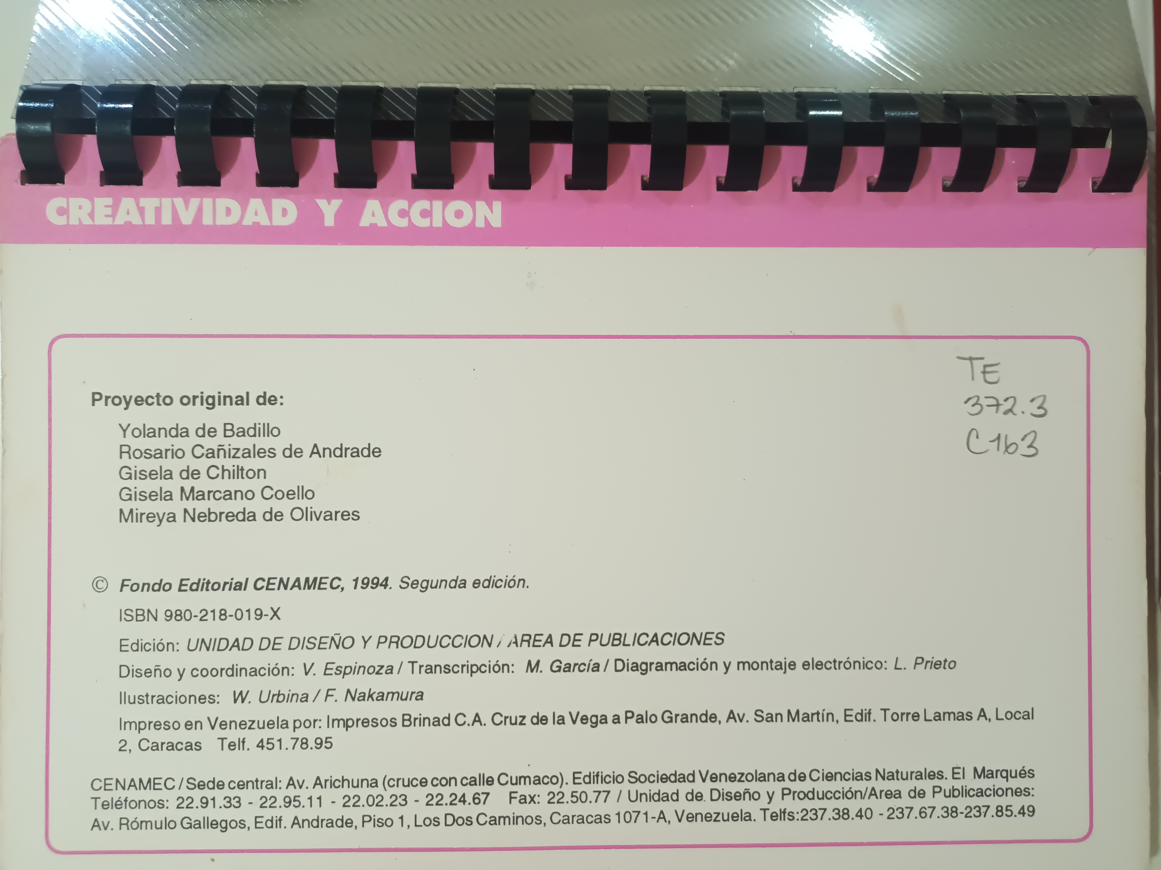 Portada de Creatividad y acción 