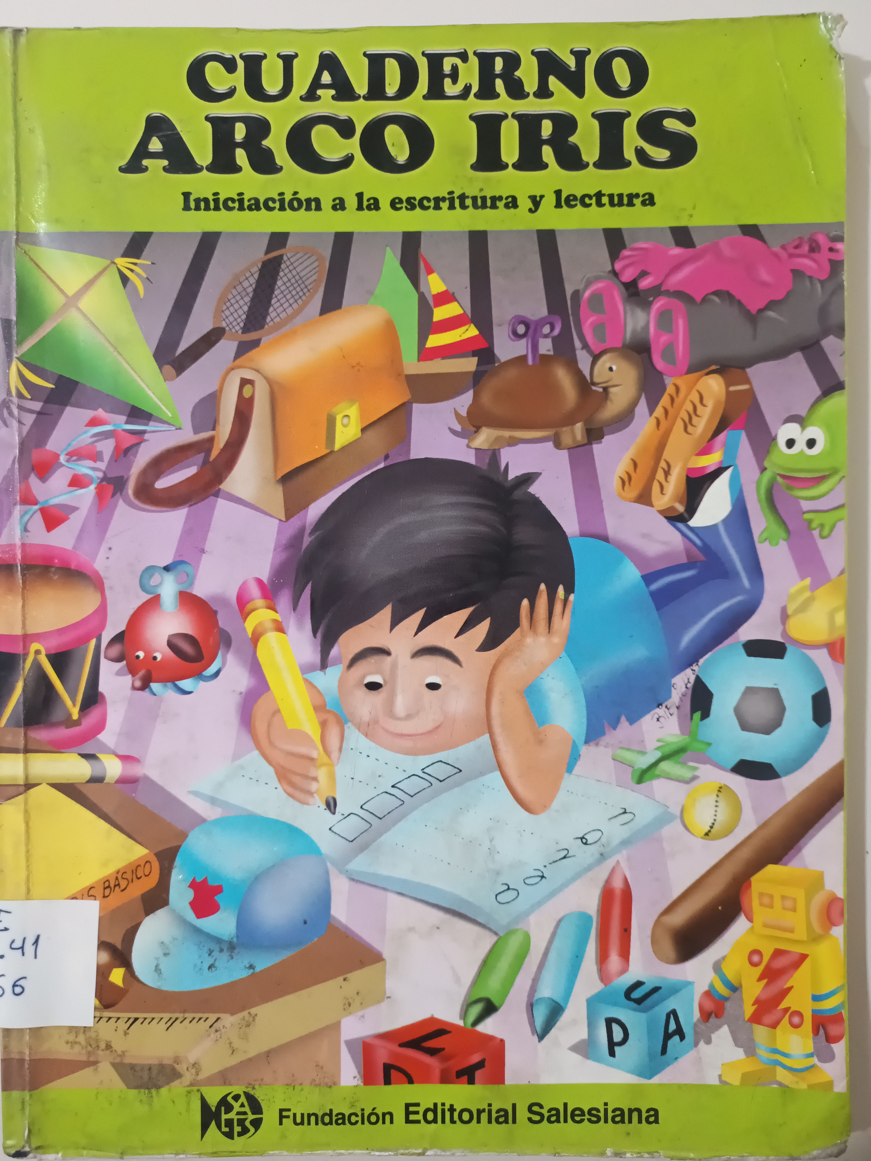Portada de Cuaderno Arco Iris Iniciación a la escritura y lectura 
