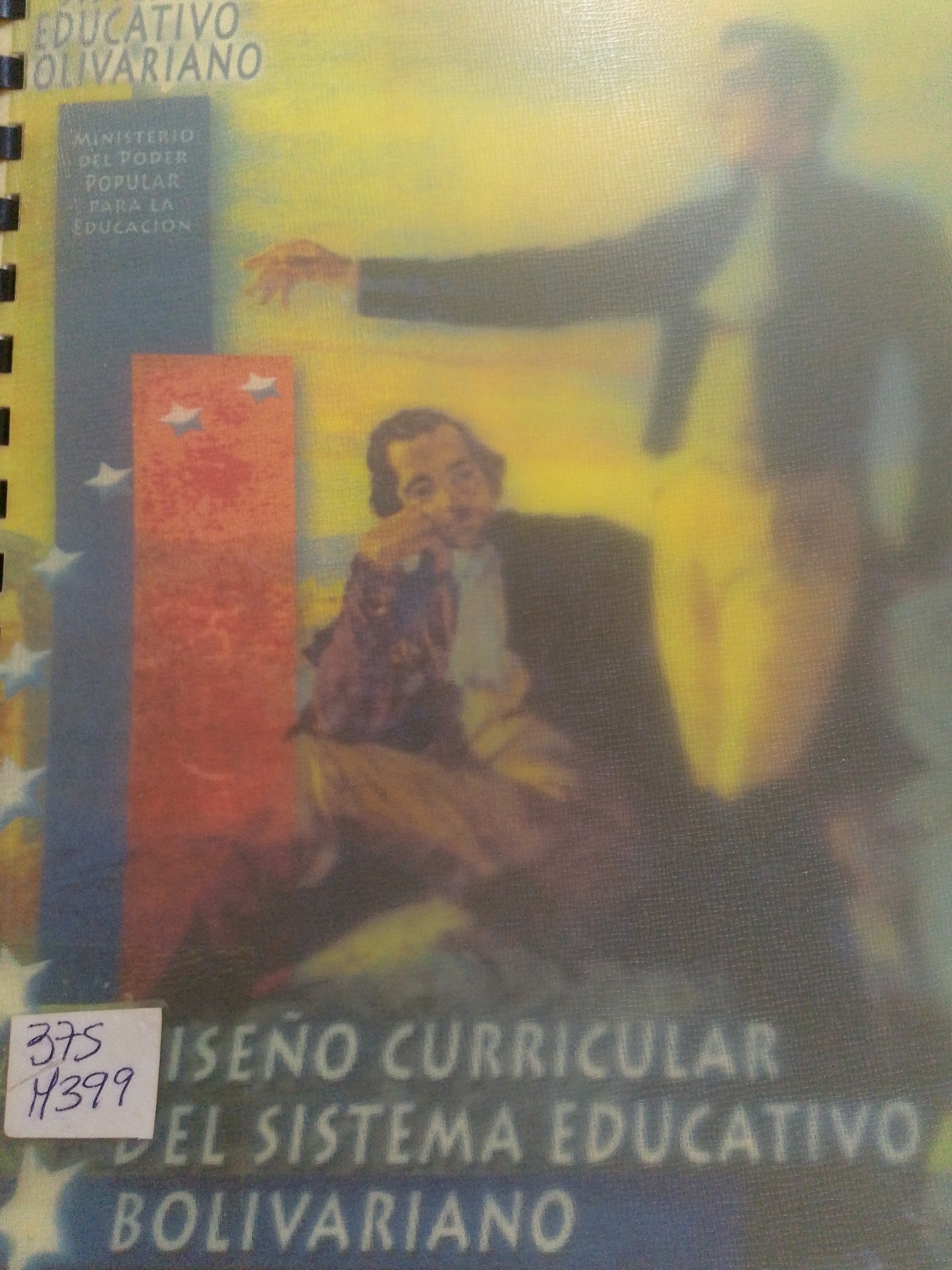 Portada de Currículo Nacional Bolivariano.  Diseño curricular del Sistema Educativo Bolivariano