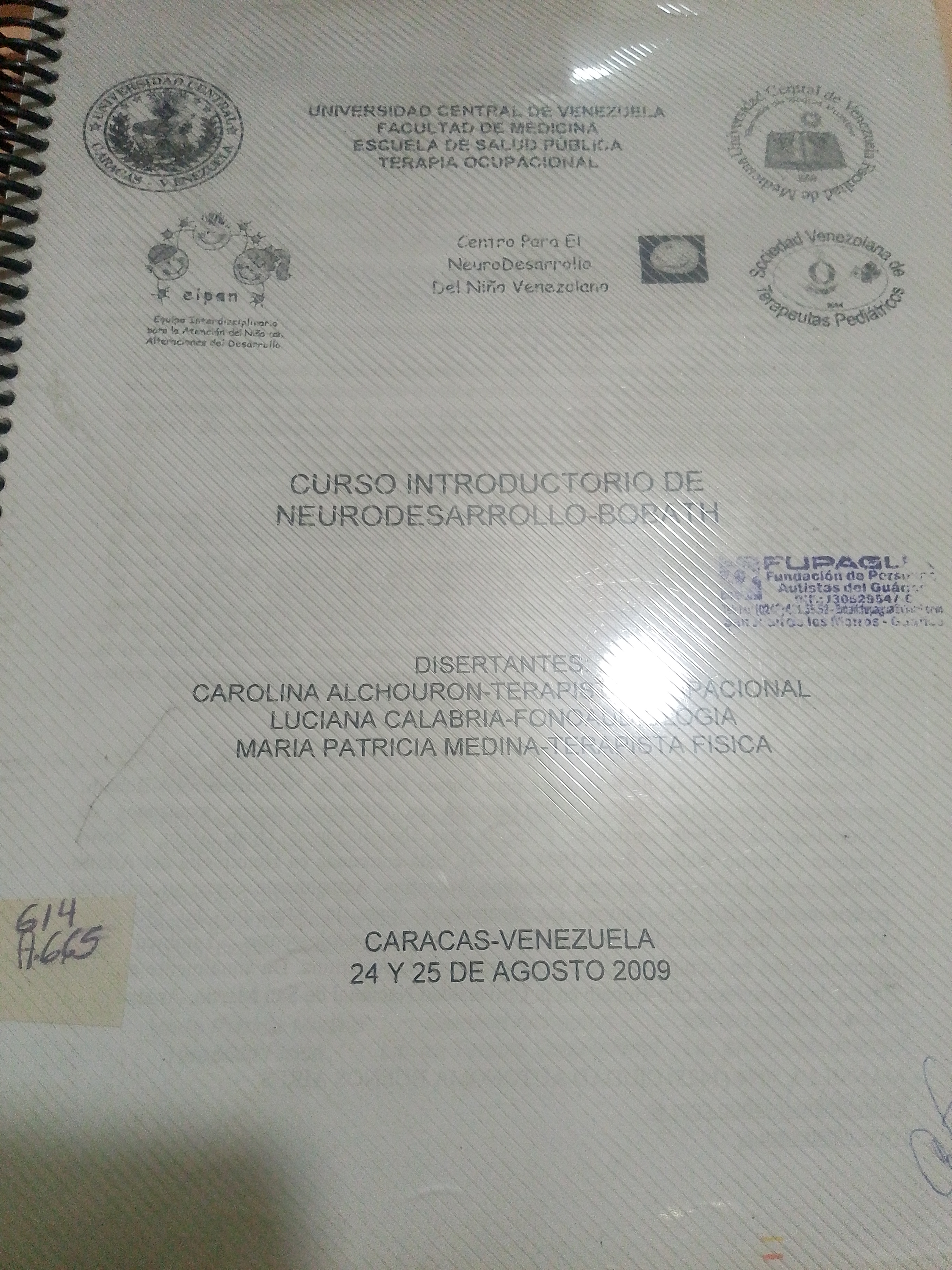 Portada de Curso Introductorio de Neurodesarrollo - BOBATH