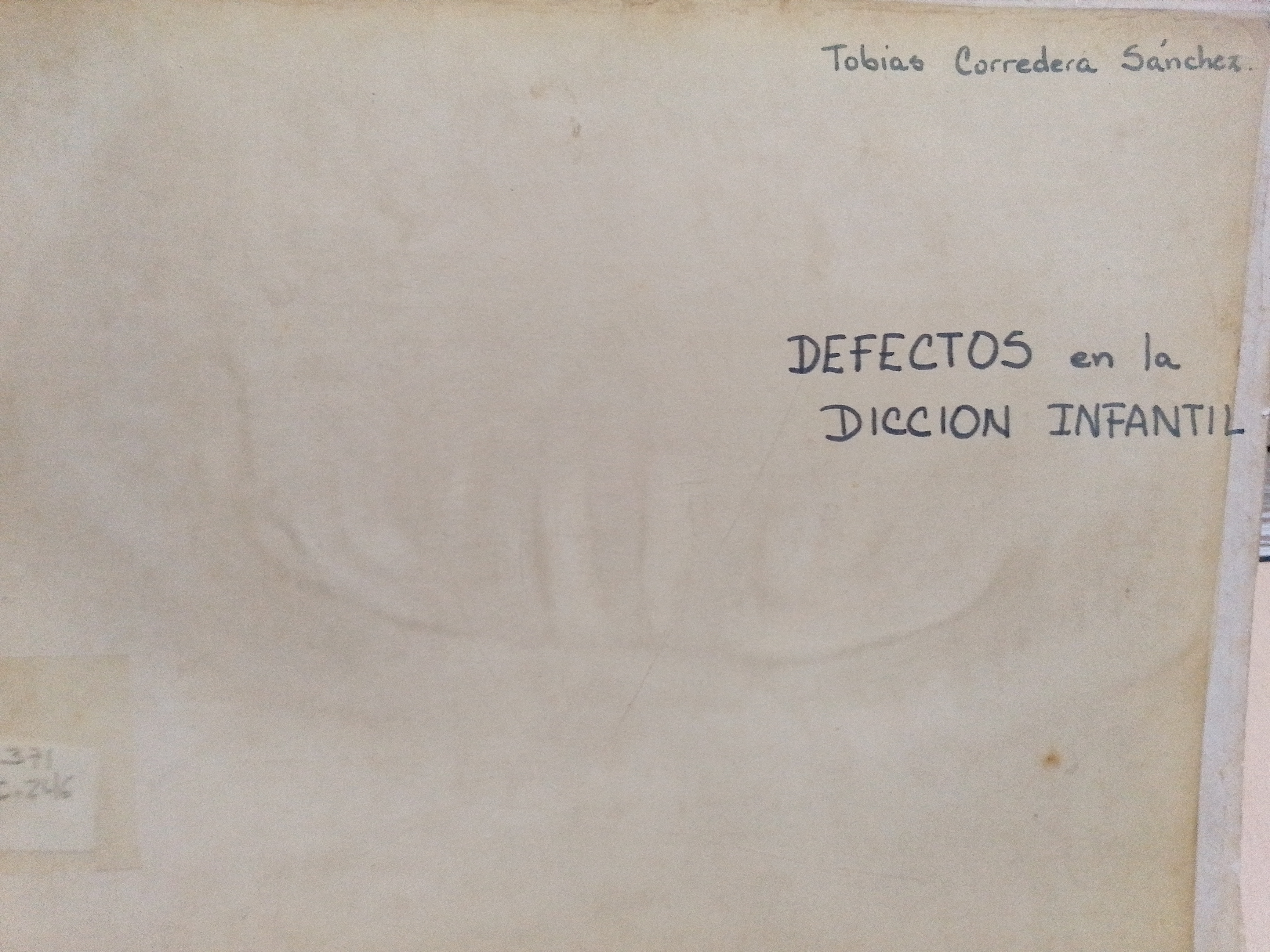 Portada de Defectos en la dicción infantil. Procedimientos para su corrección