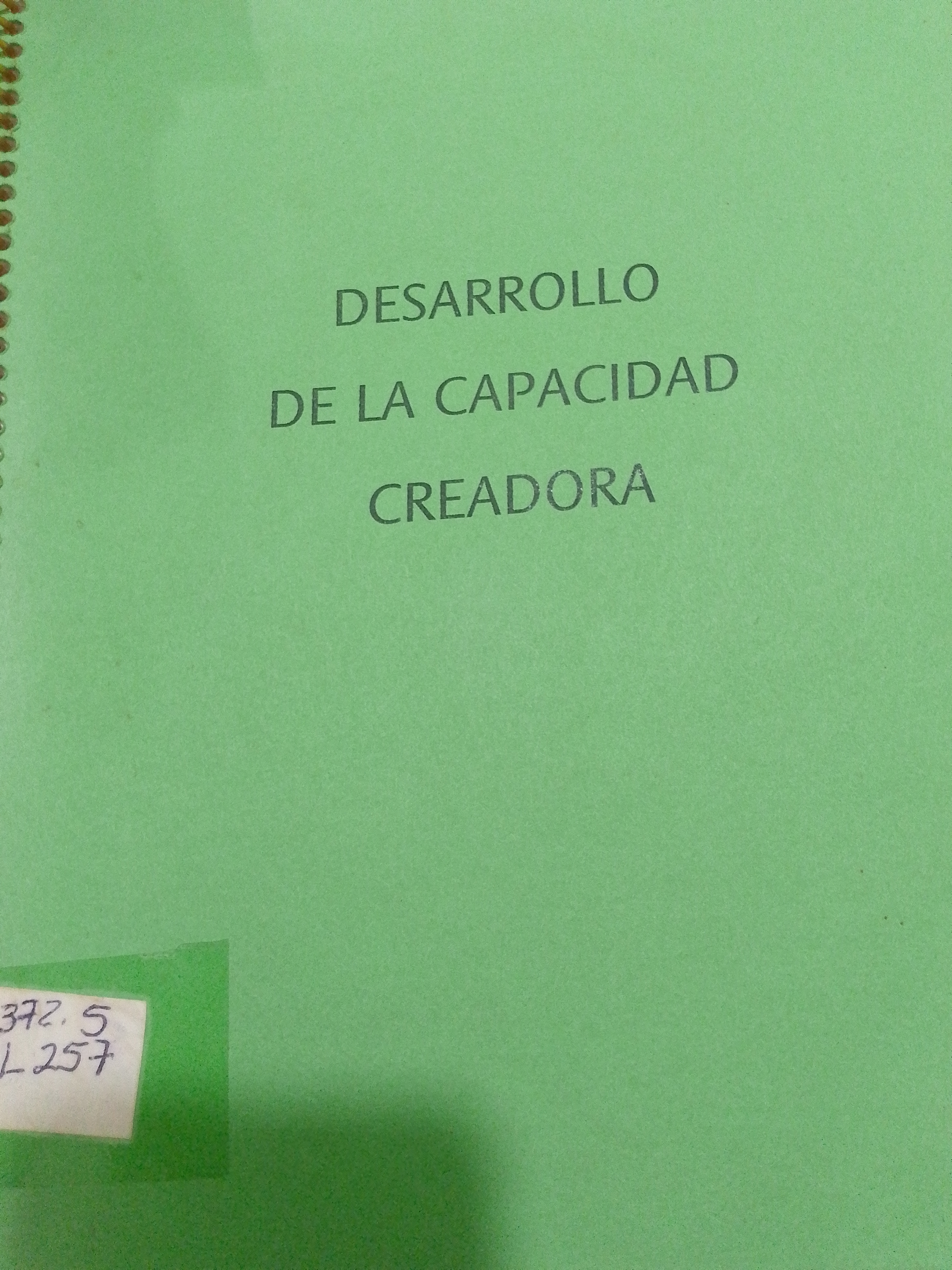 Portada de Desarrollo de la capacidad creadora de Victor Lowenfeld