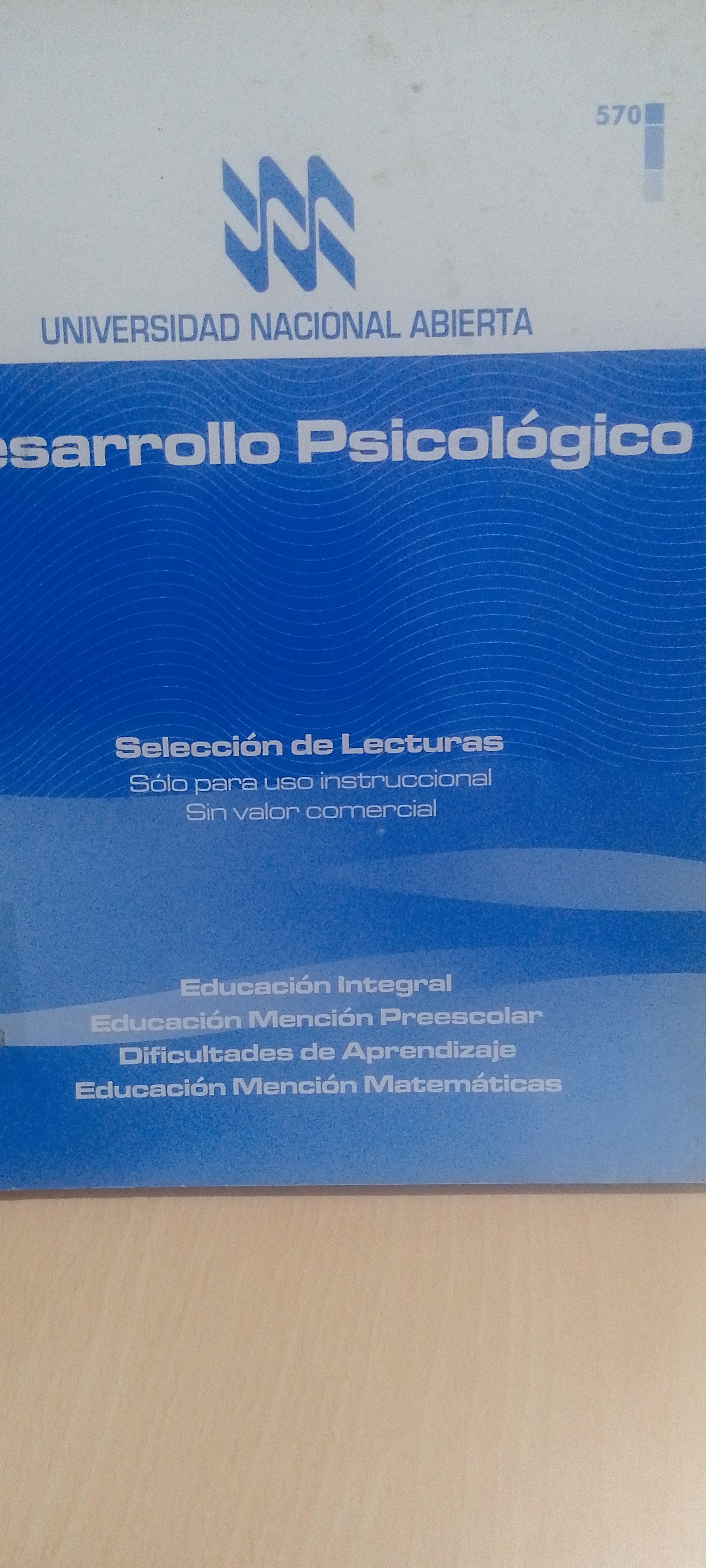 Portada de Desarrollo psicológico. Selección de lecturas 