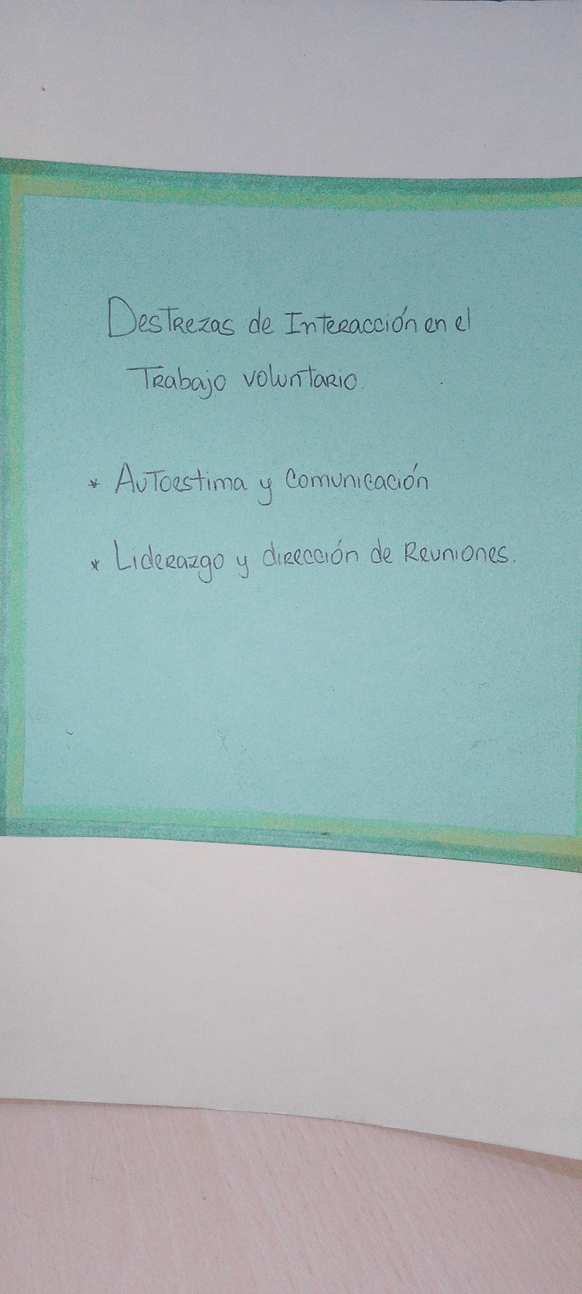 Portada de Destrezas de interacción en el trabajo voluntario.  Autoestima y comunicación, liderazgo y direccion de reuniones