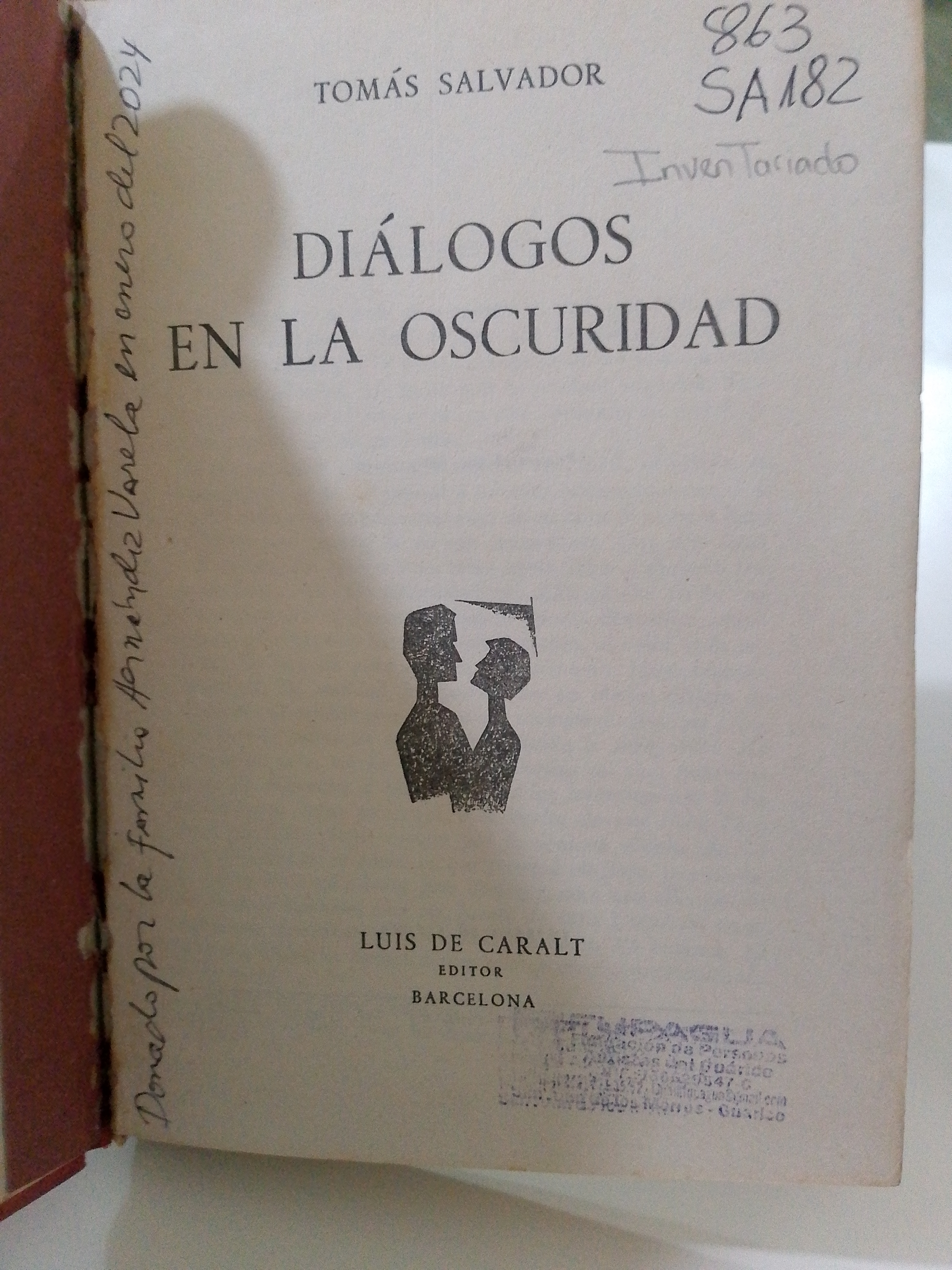 Portada de Diálogos en la oscuridad