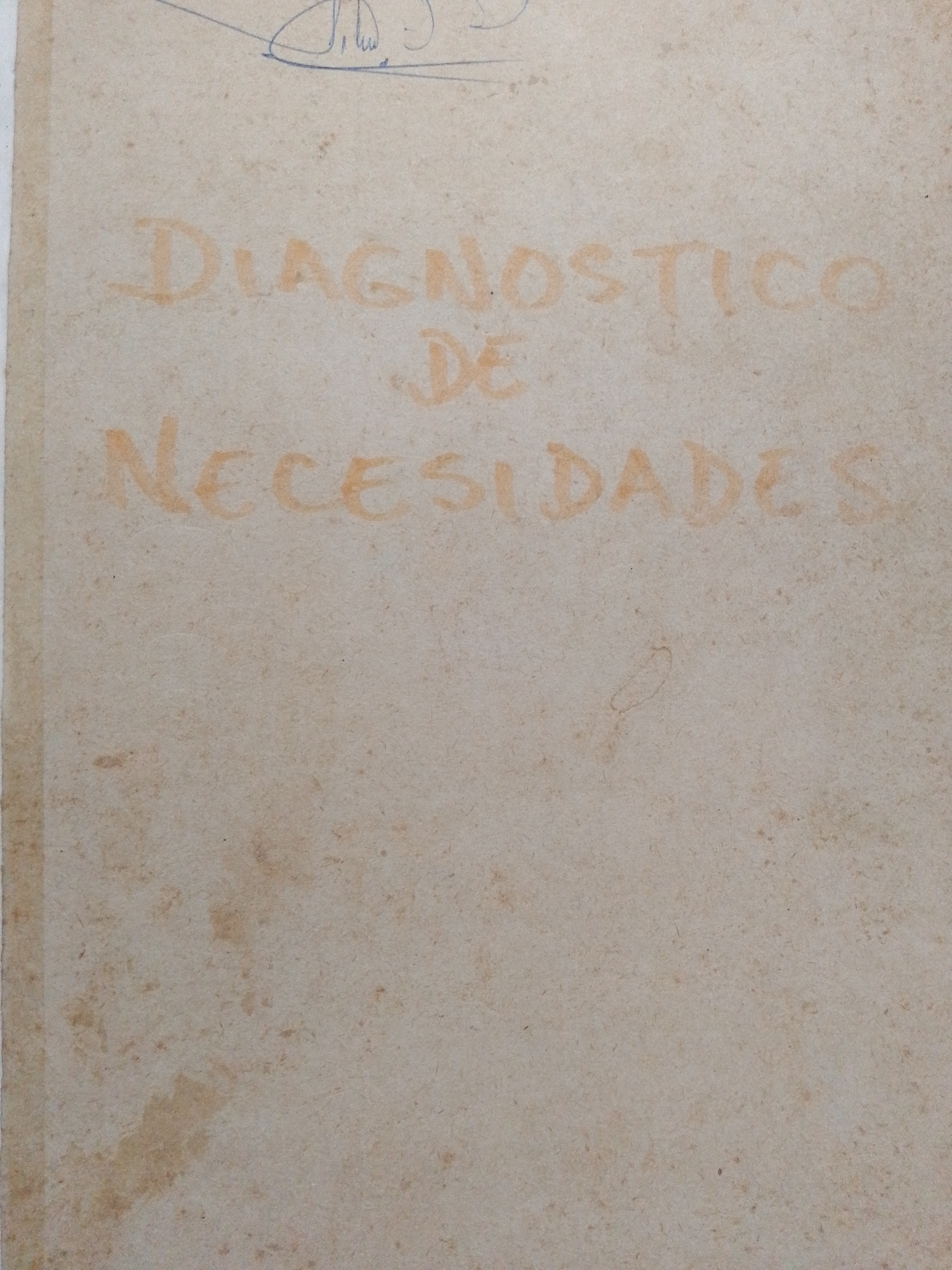 Portada de Diagnóstico de necesidades