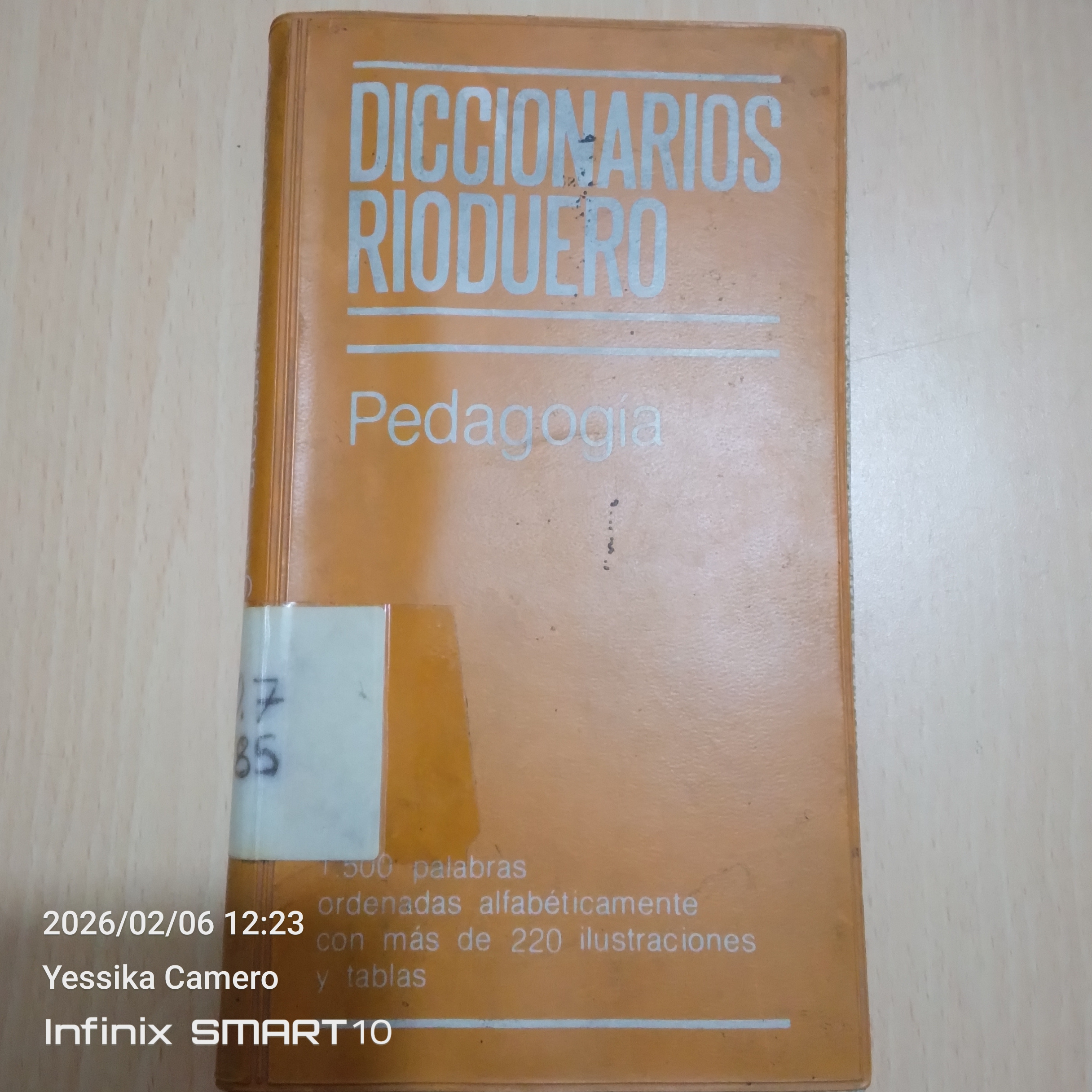 Portada de Diccionarios Rioduero pedagogía