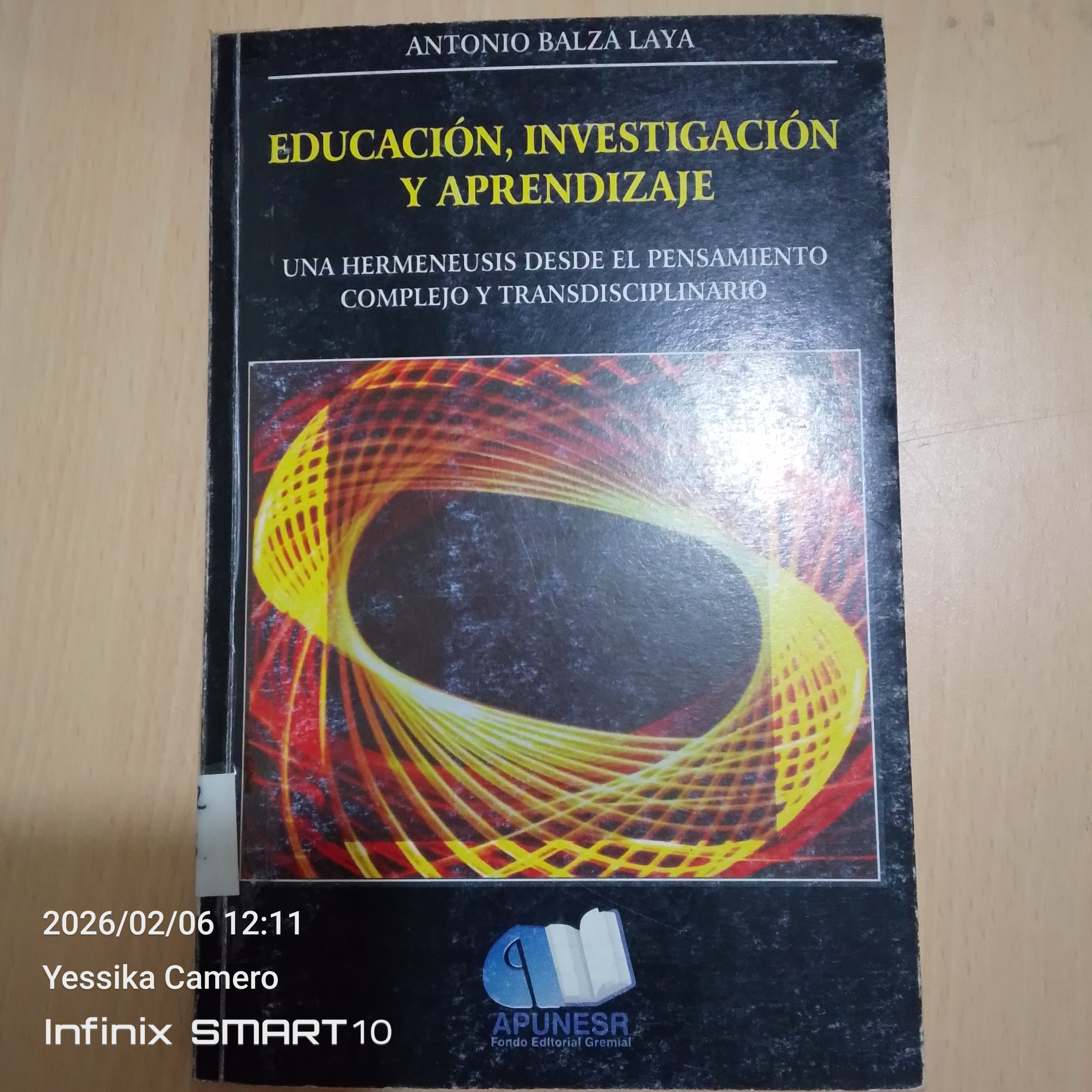 Portada de Educación, investigación y aprendizaje.  Una hermeneusis desde el pensamiento complejo y transdisciplinario