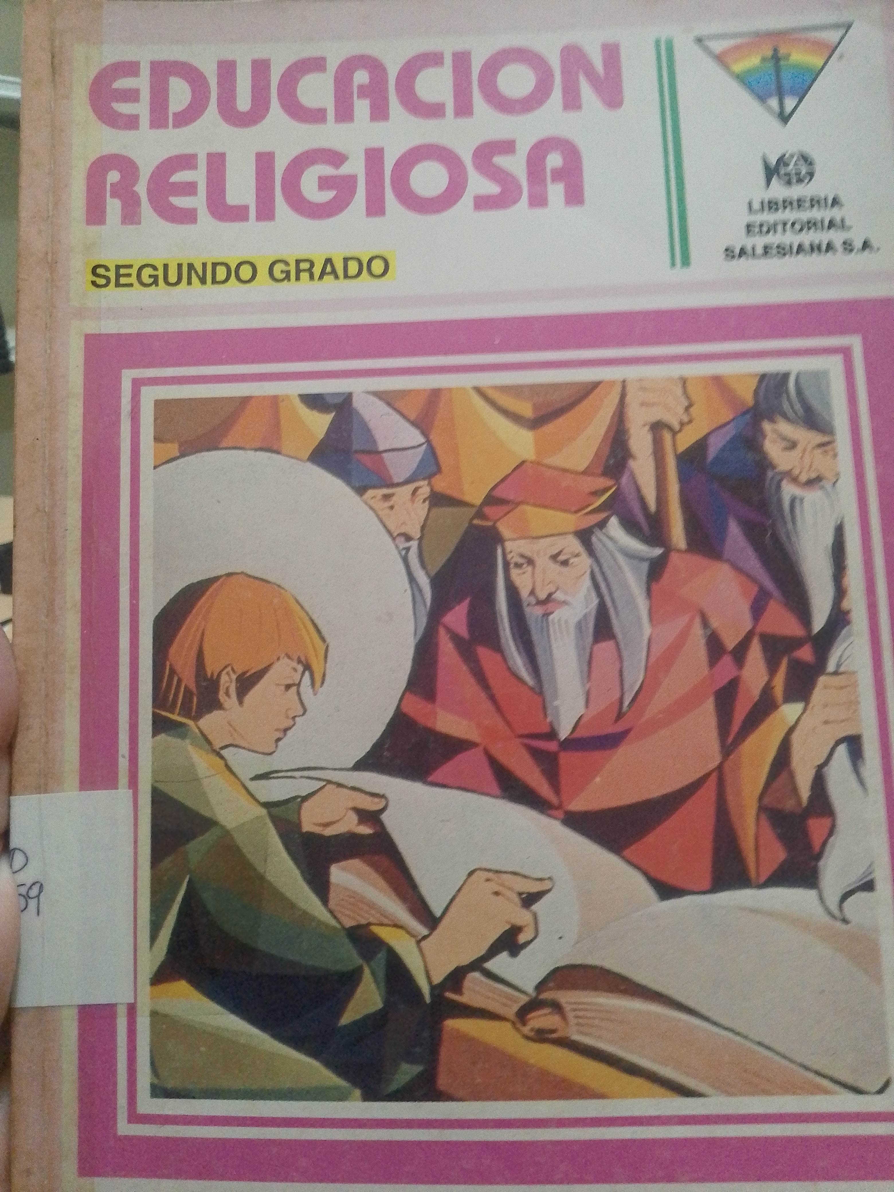 Portada de Educación Religiosa católica 2do grado 