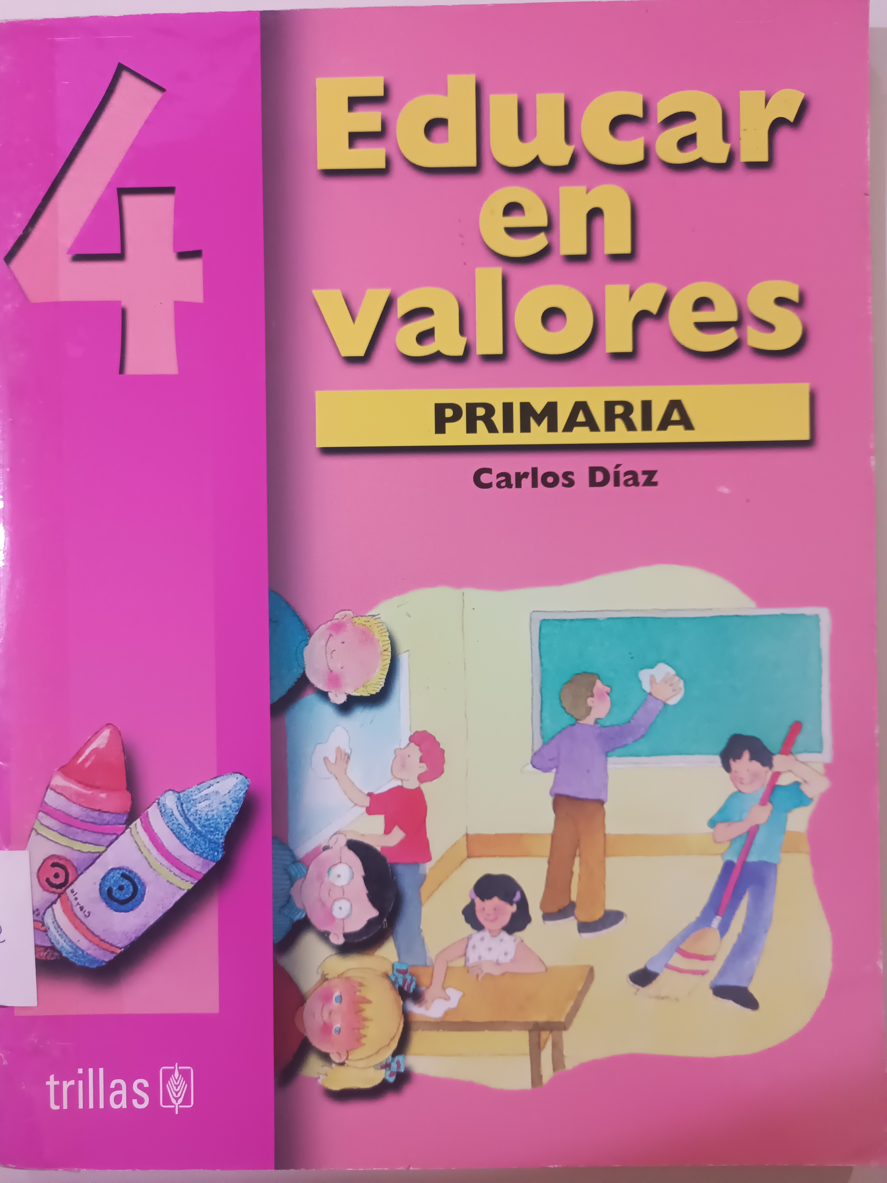 Portada de Educar en Valores 4 (4to grado de Primaria)