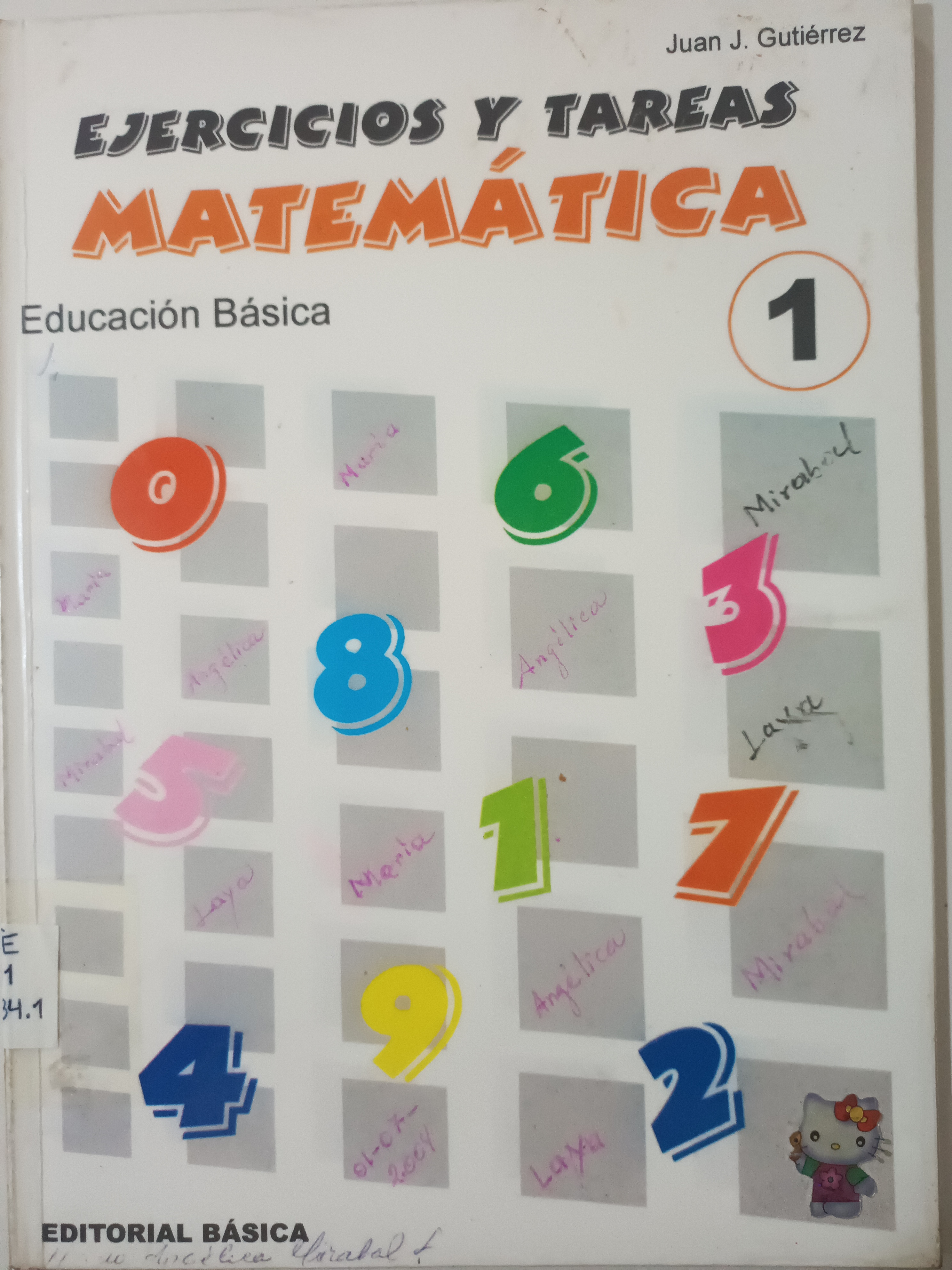 Portada de Ejercicios y Tareas Matemática 1. Educación Básica