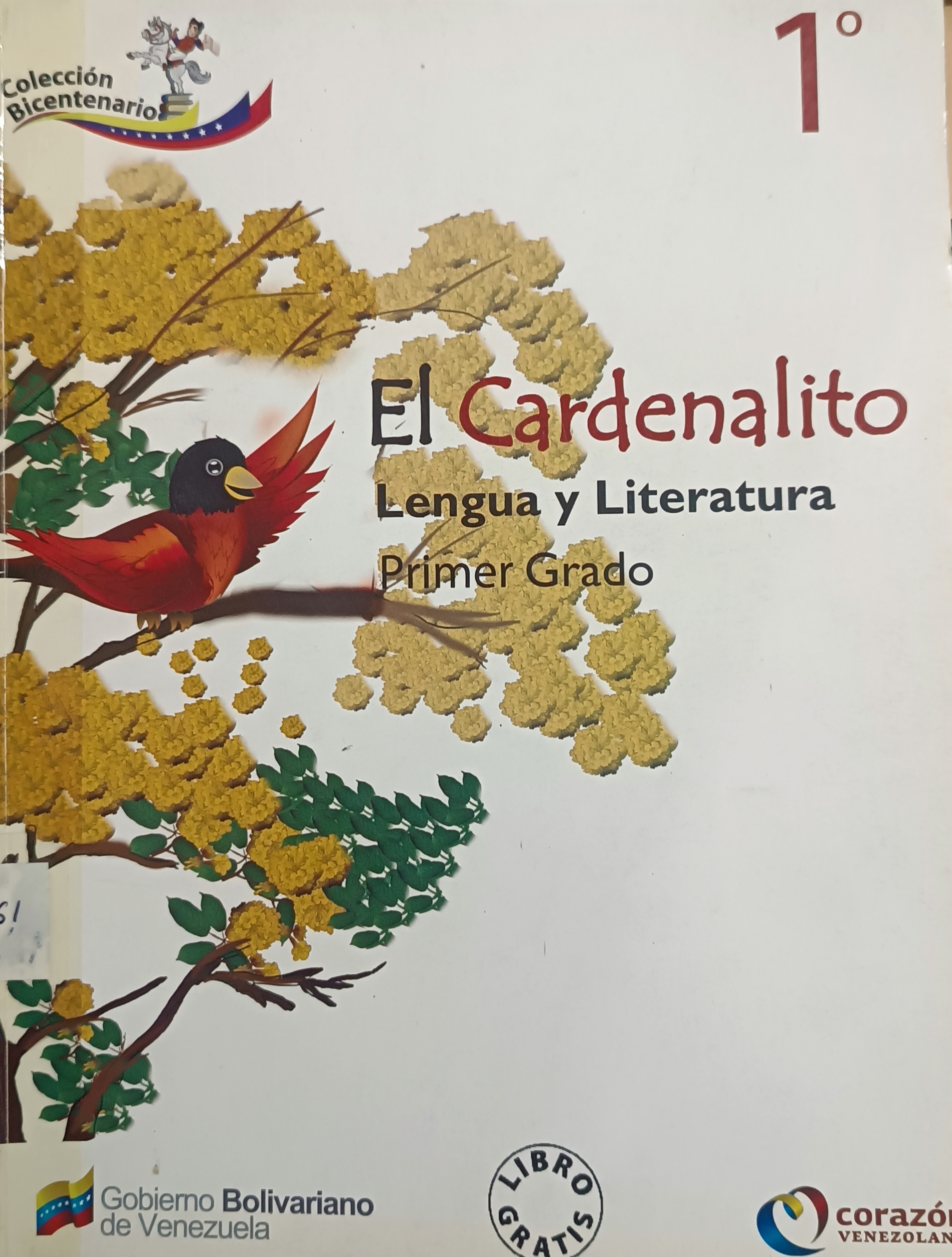 Portada de El Cardenalito 1º. Lengua y Literatura