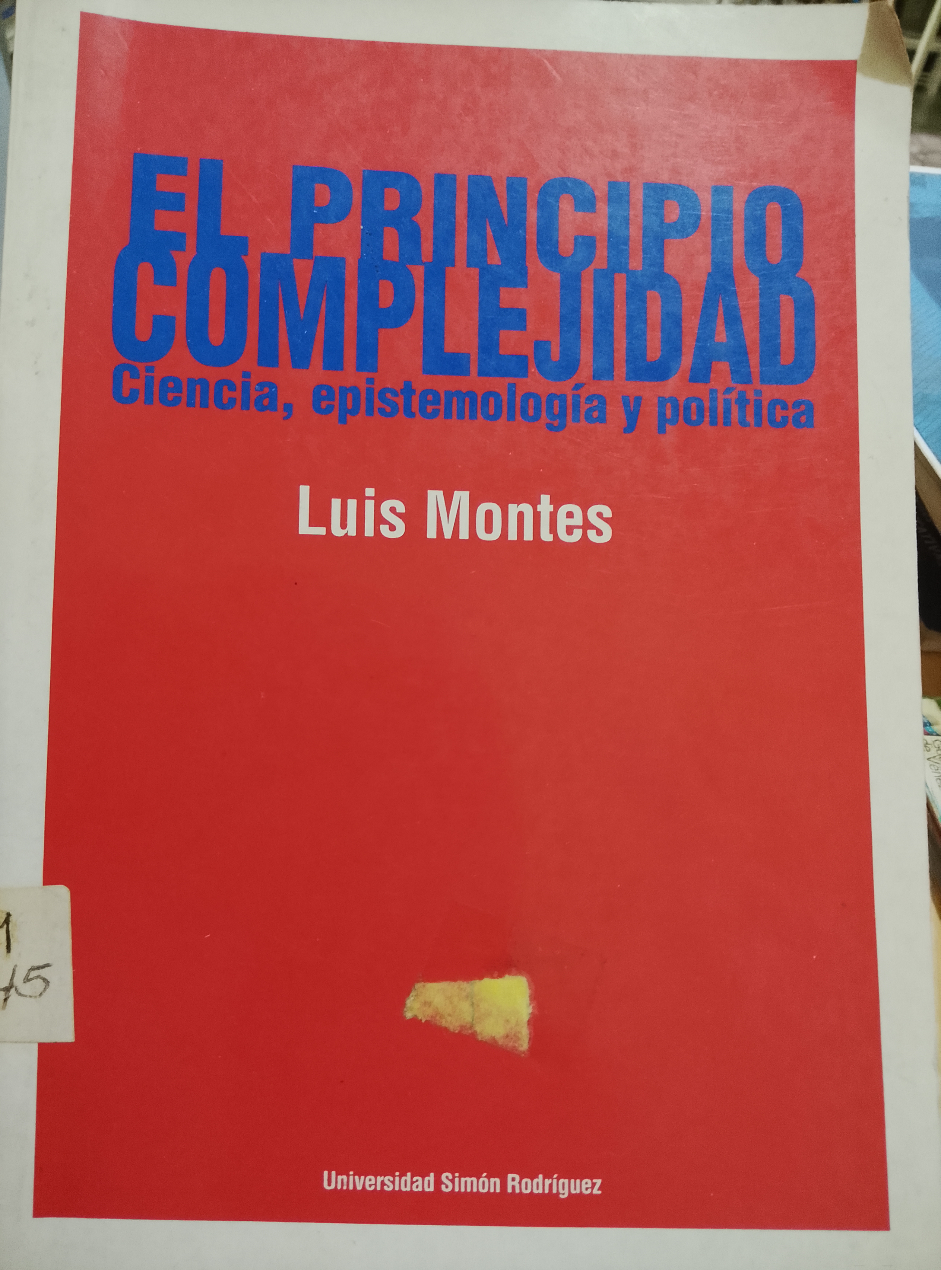 Portada de El principio complejidad
