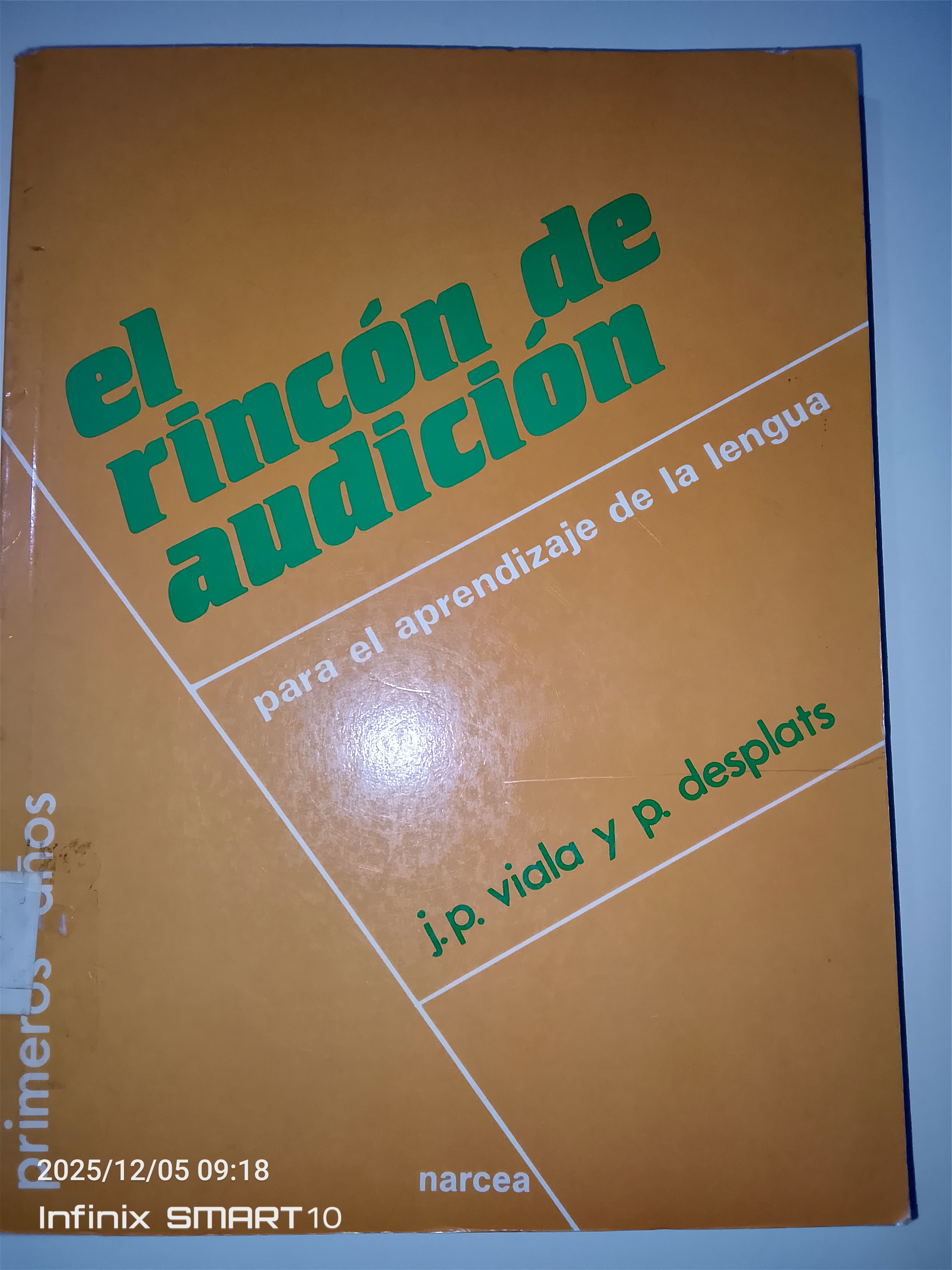 Portada de El rincón de audición para el aprendizaje de la lengua