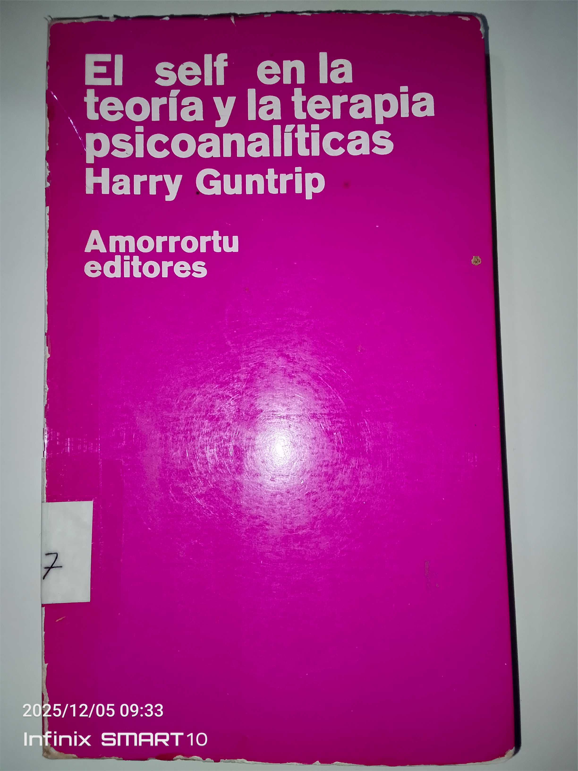 Portada de El self en la teoría y la terapia psicoanalíticas
