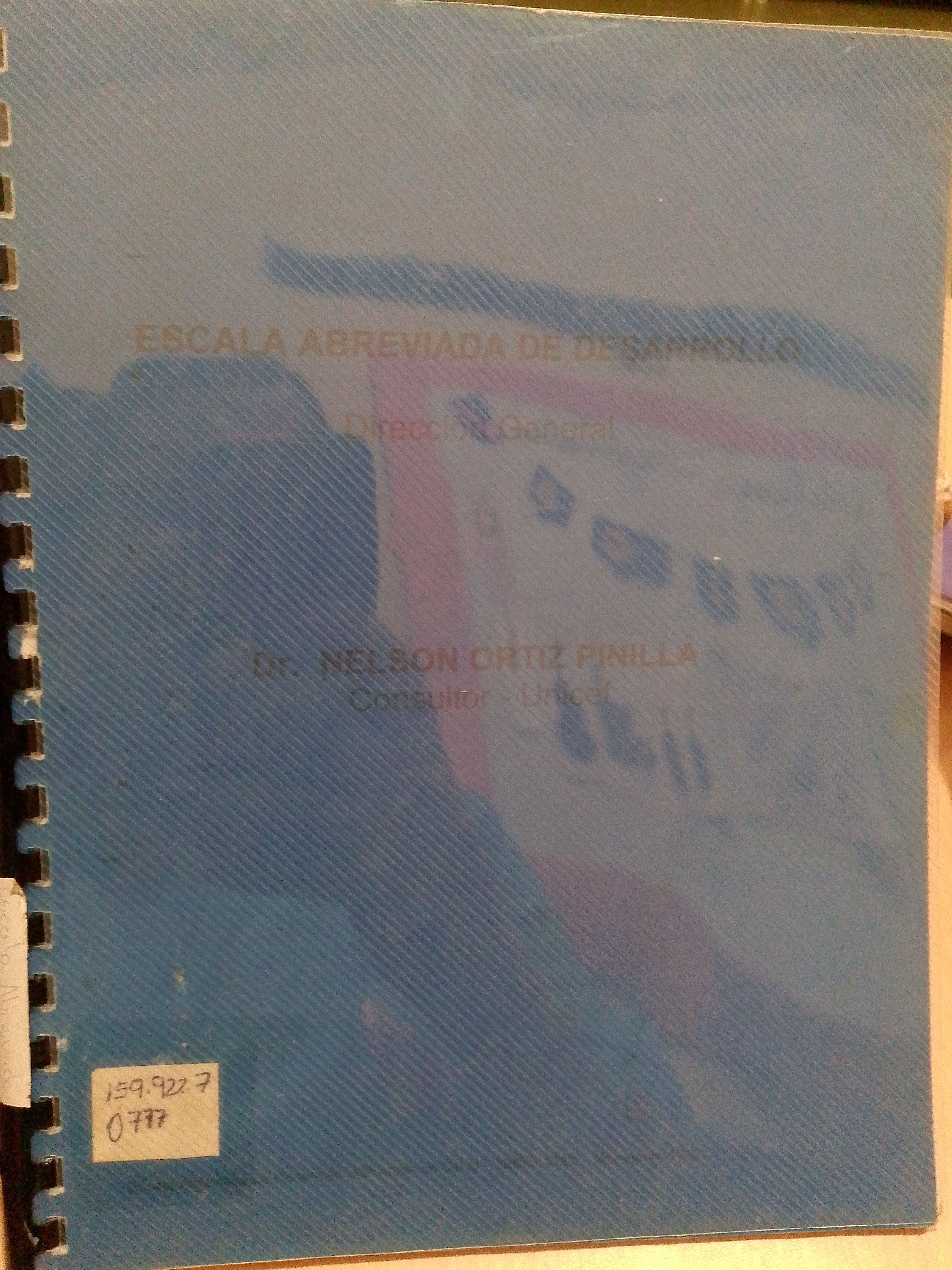 Portada de Escala abreviada de desarrollo