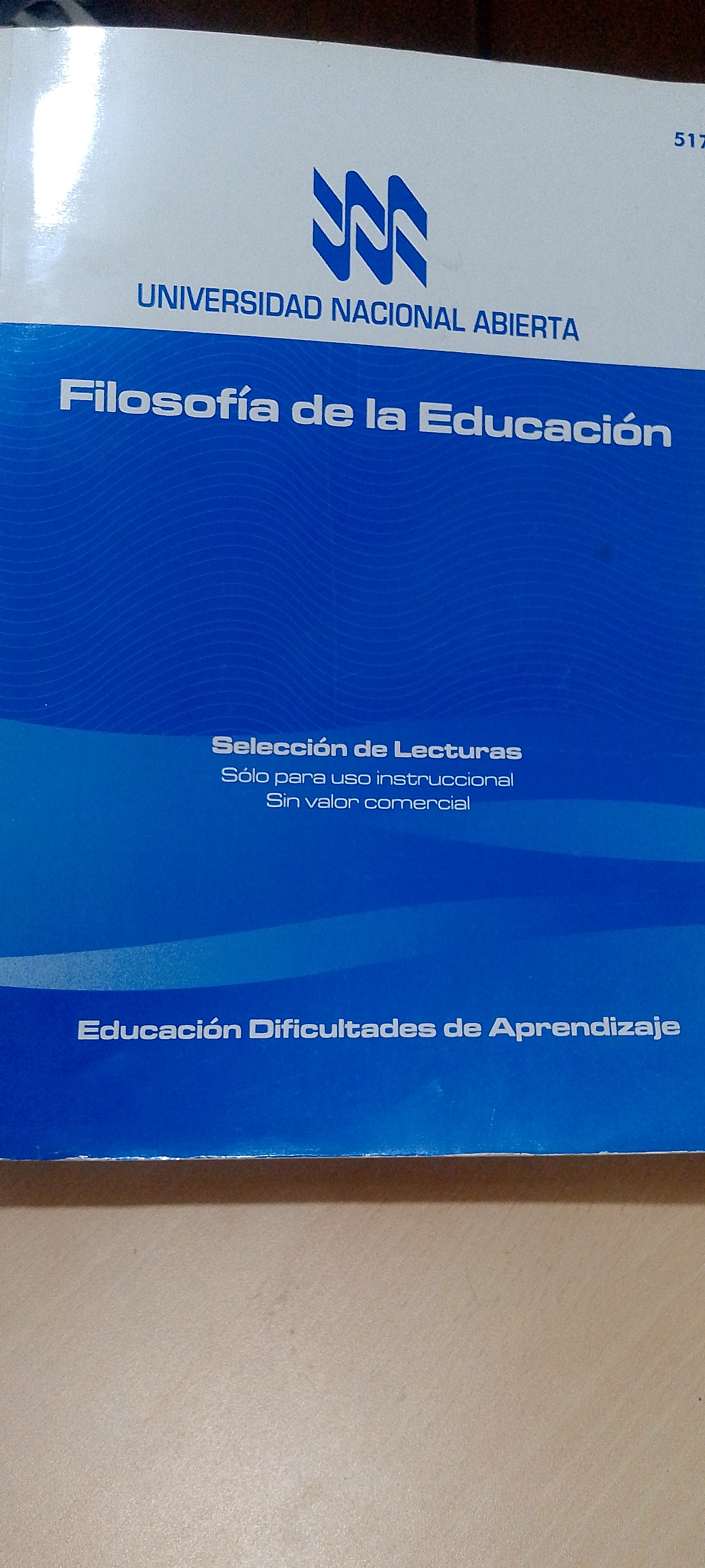 Portada de Filosofía de la educación.  Selección de lecturas