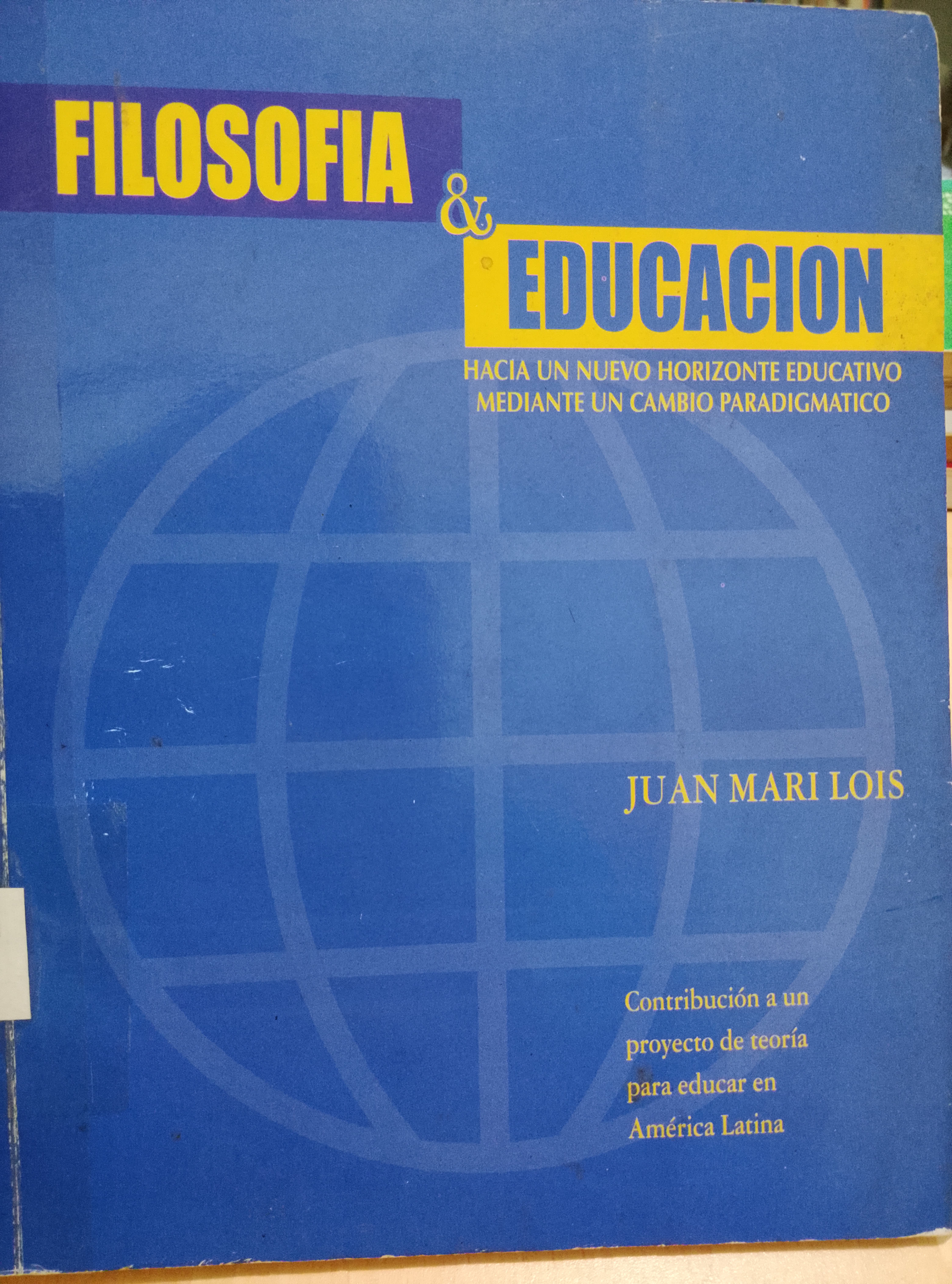 Portada de Filosofía y educación