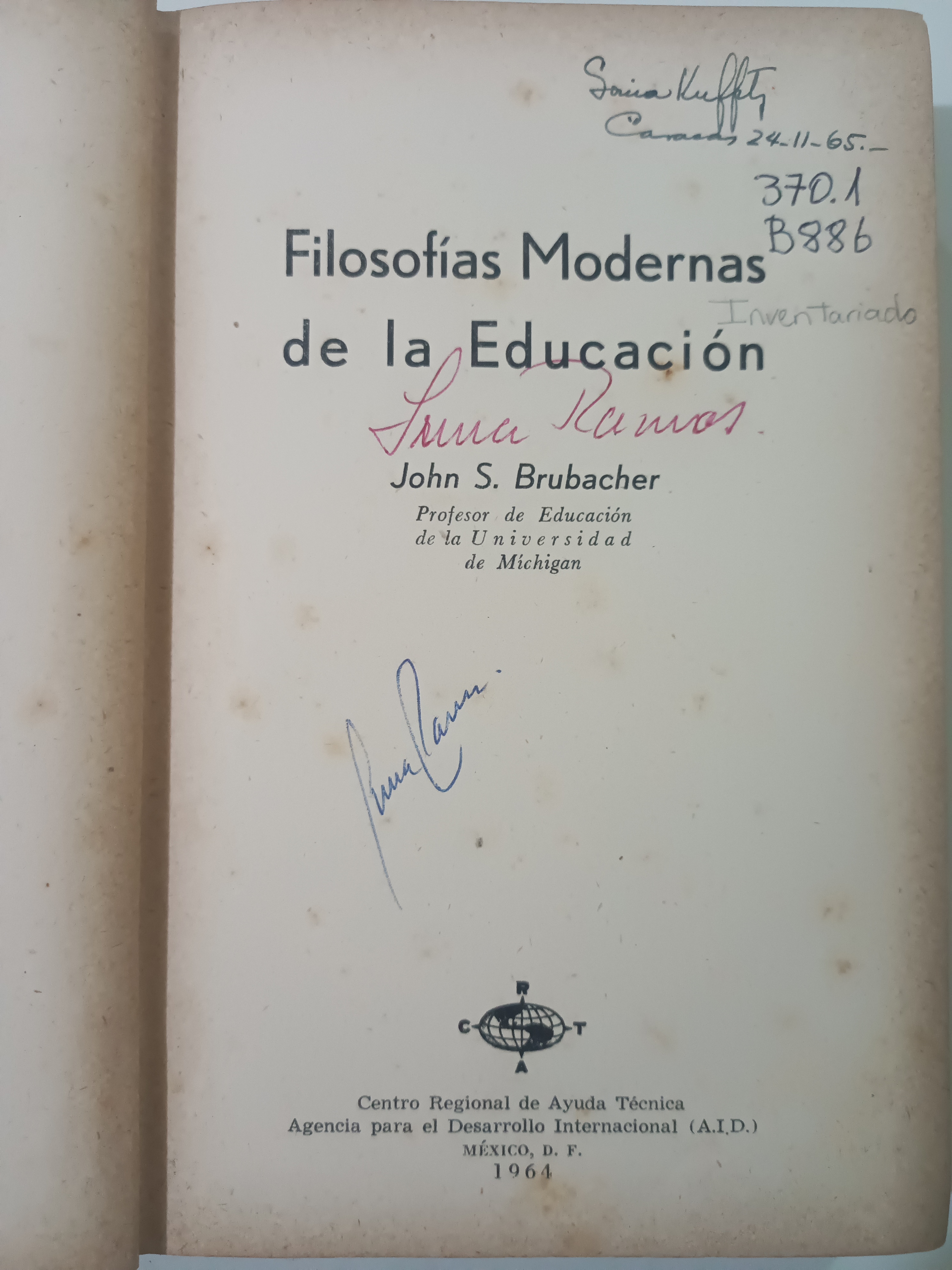 Portada de Filosofías Modernas de la Educación 