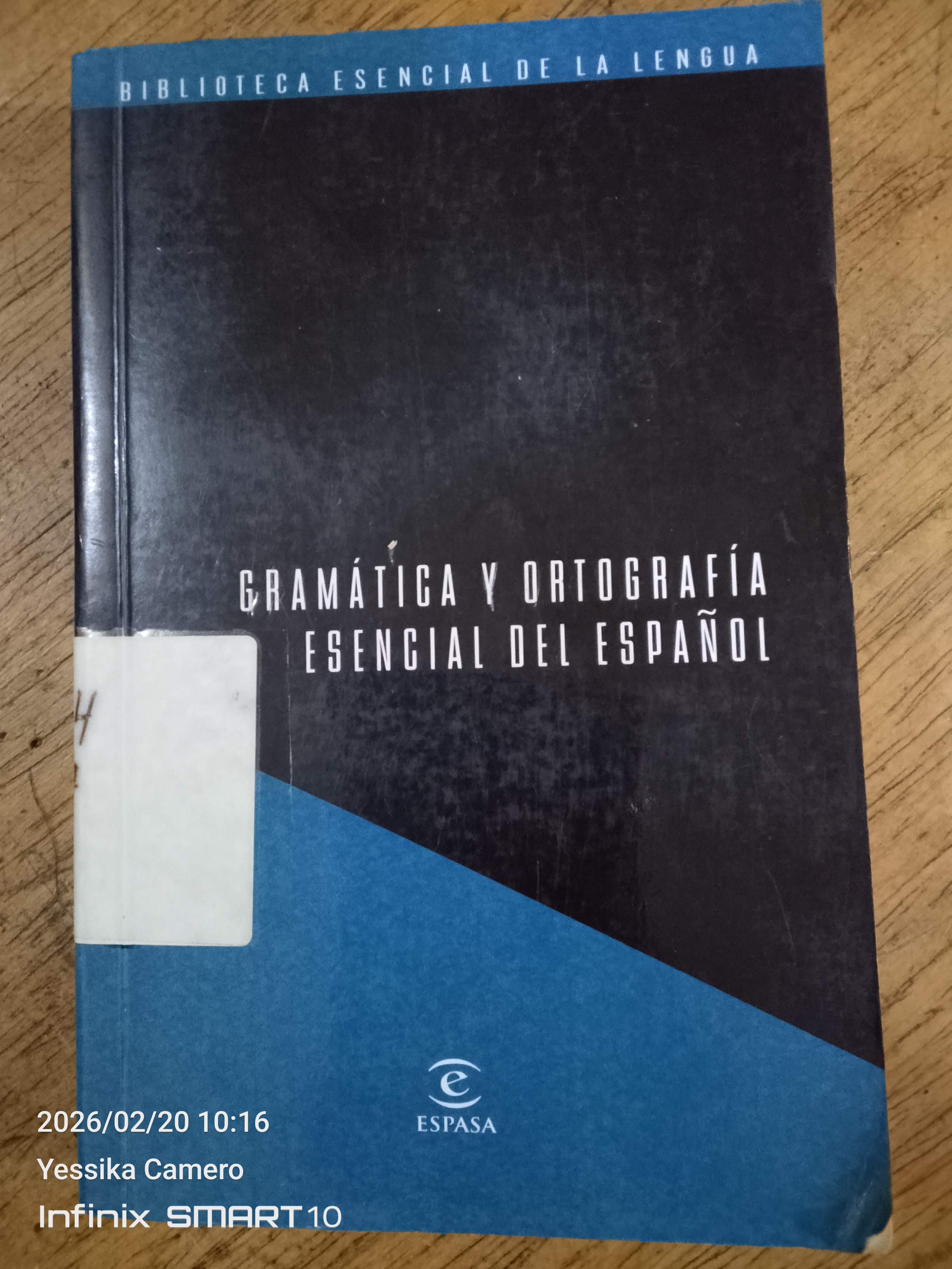 Portada de Gramática y Ortografía Esencial del Español