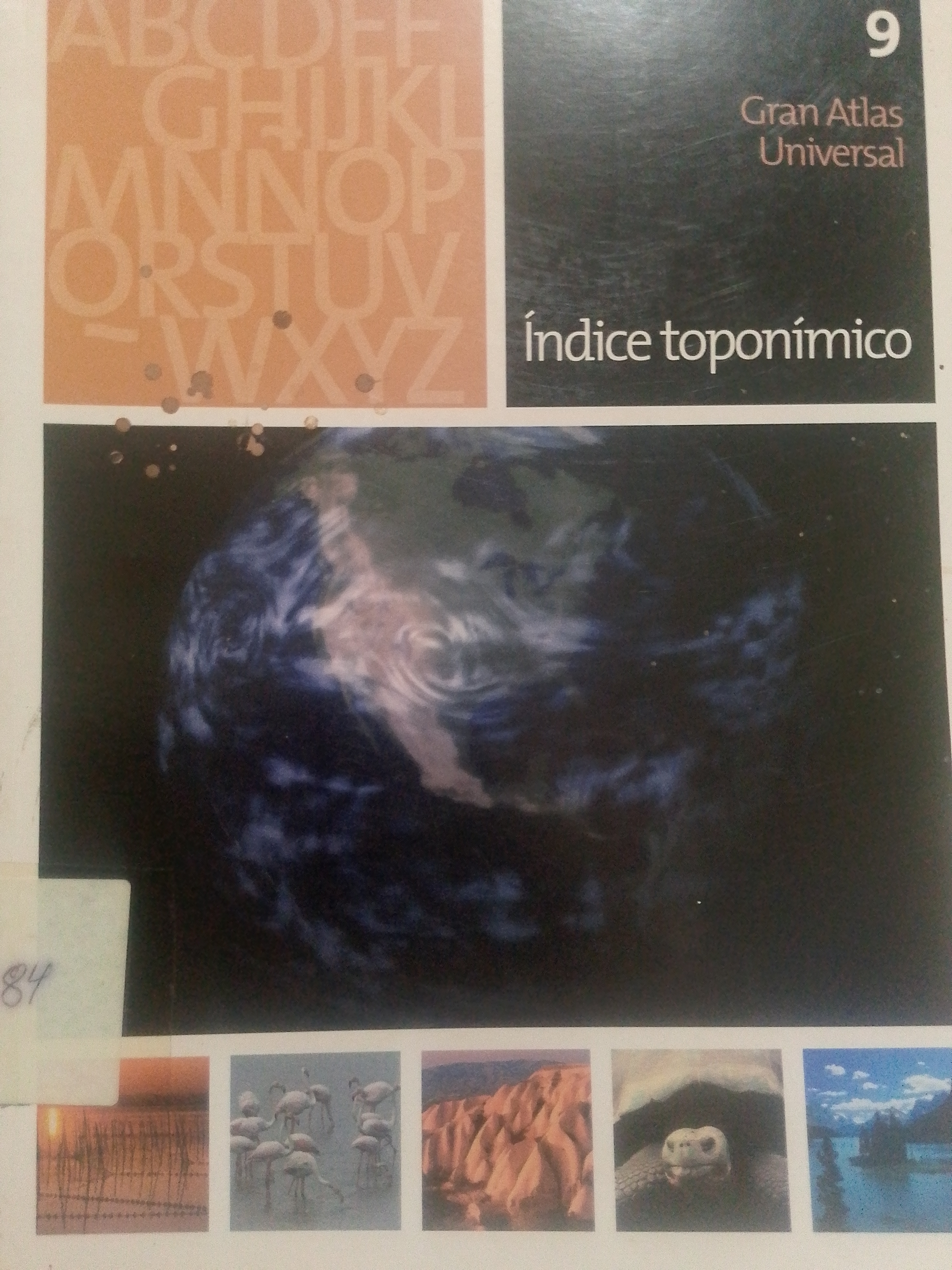 Portada de Gran Atlas Universal.  Indice toponímico