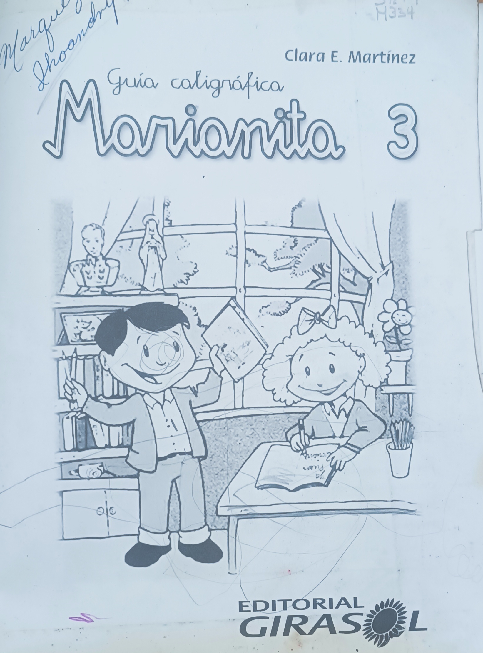 Portada de Guía caligráfica Marianita 3