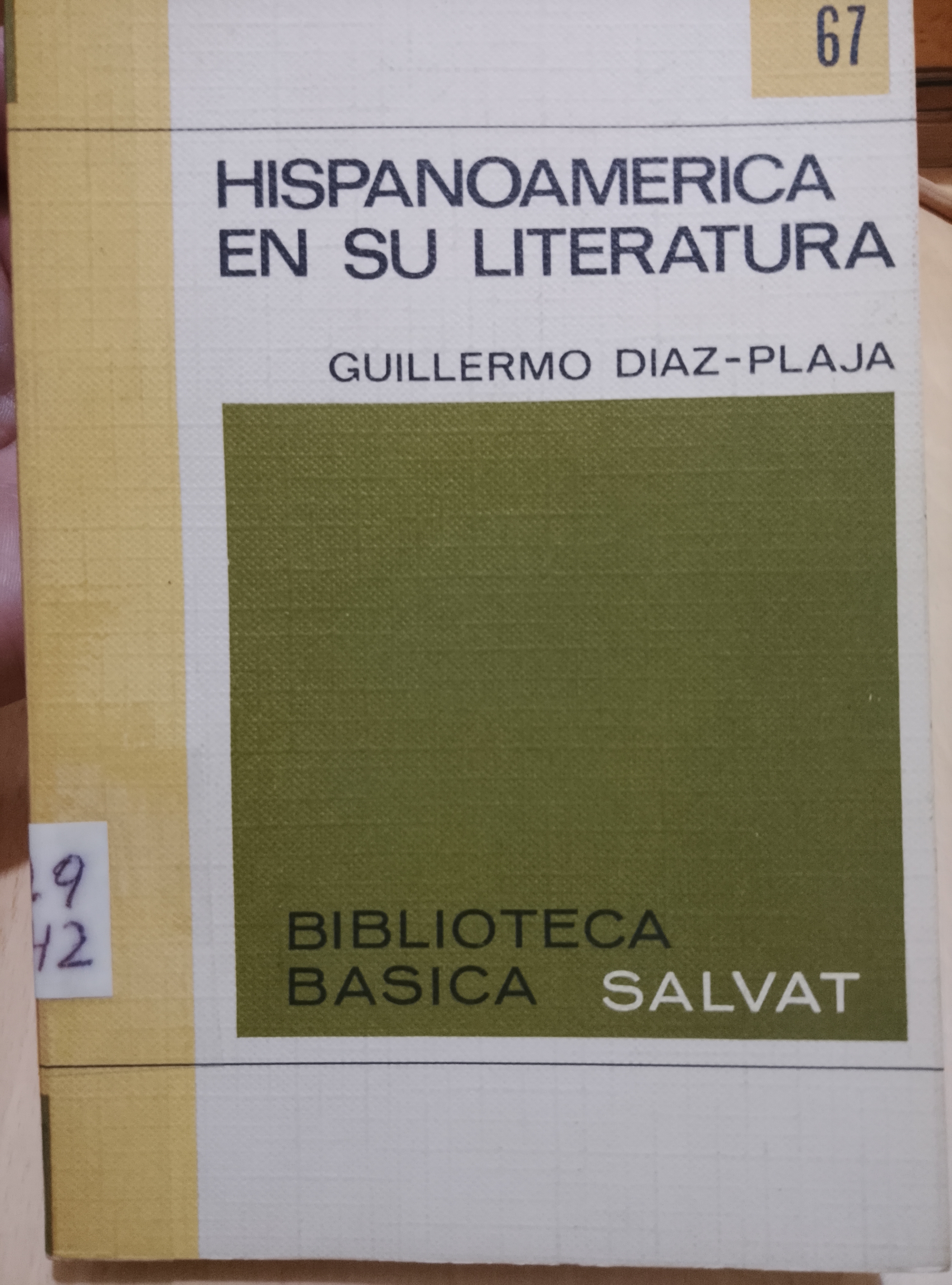 Portada de Hispanoamerica en su literatura