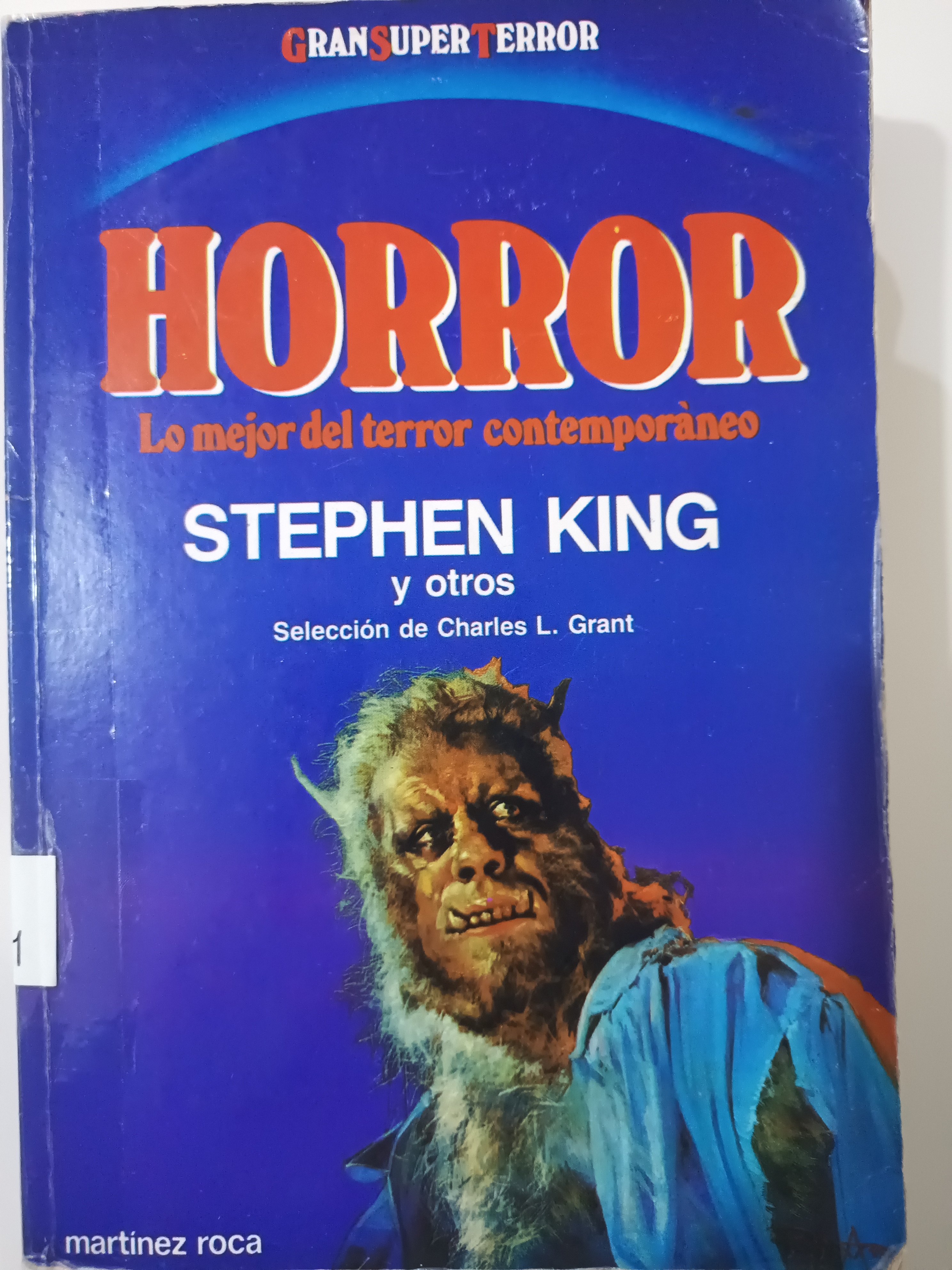 Portada de Horror Lo mejor del terror contemporáneo